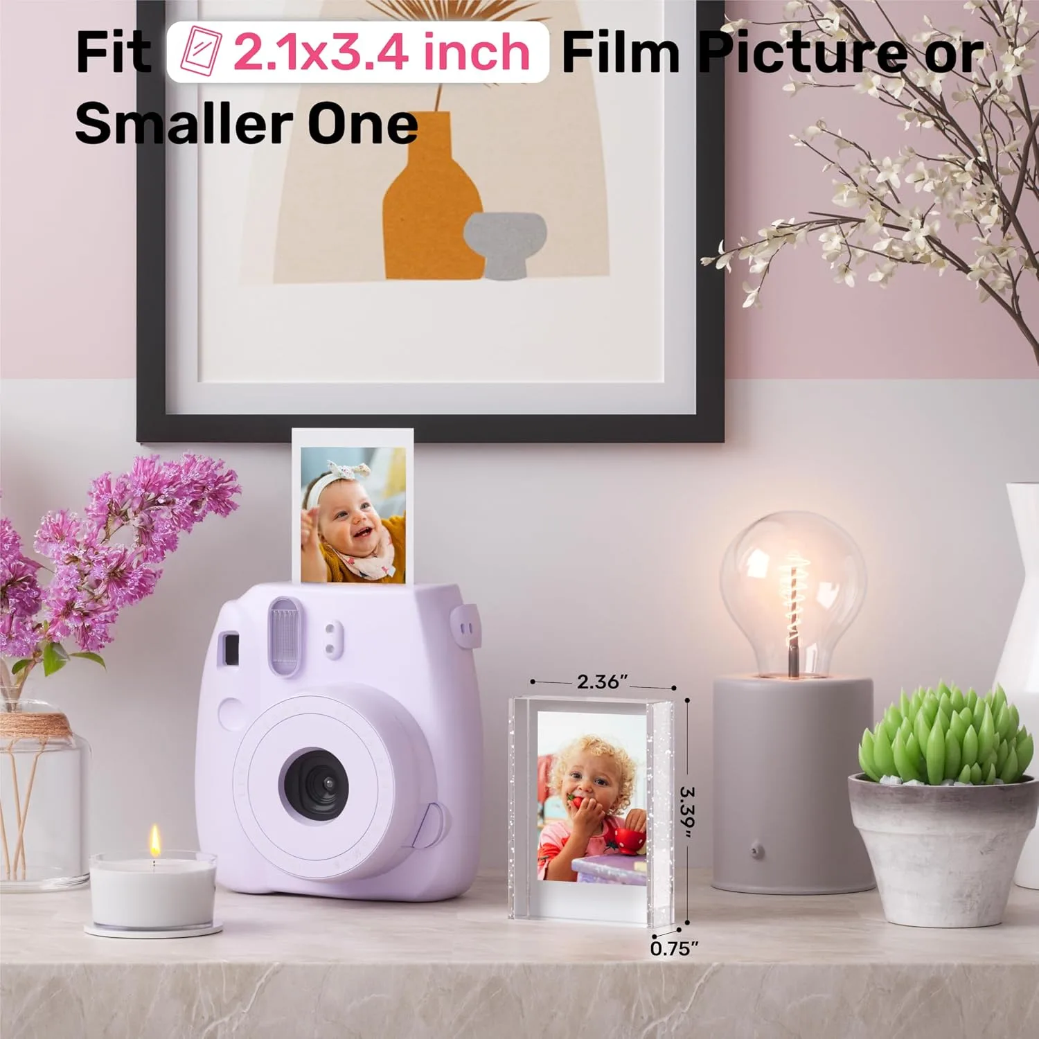 Instax Mini Photo Frames, 2x3 Polaroid Picture Frame for Instax Film
