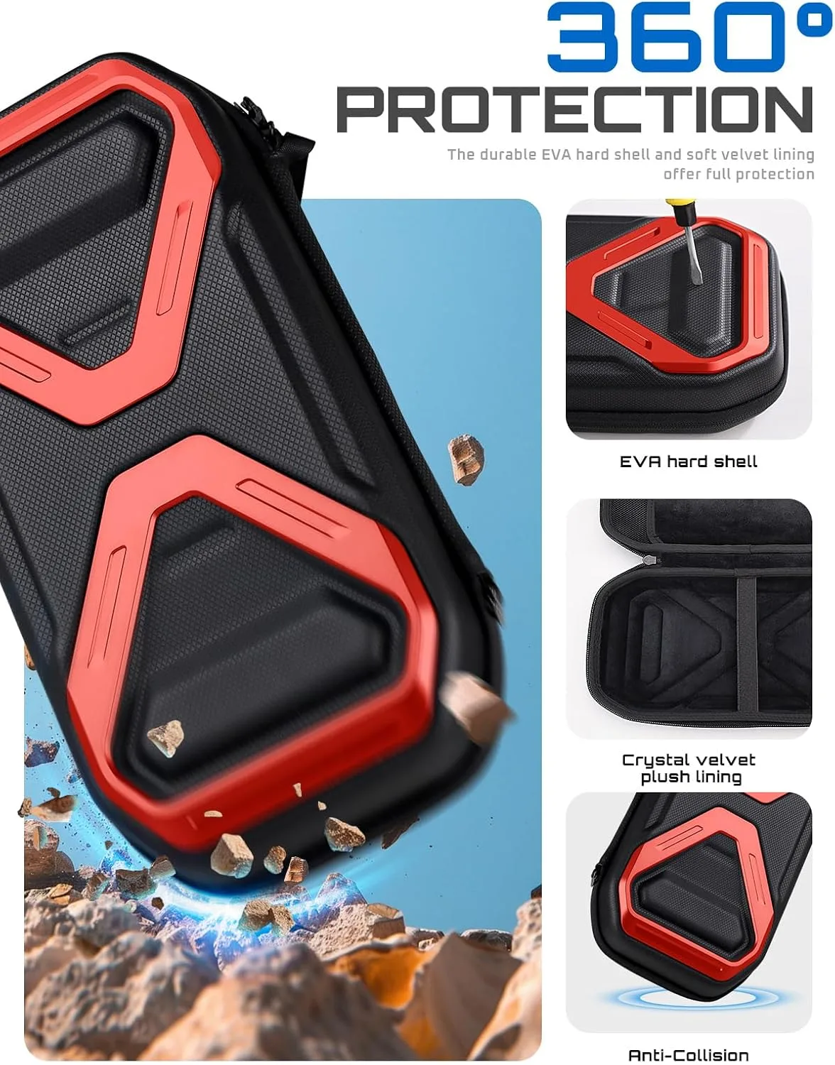 SUPCASE Pro Edition Carrying Case for Nintendo Switch 2 2025, Red