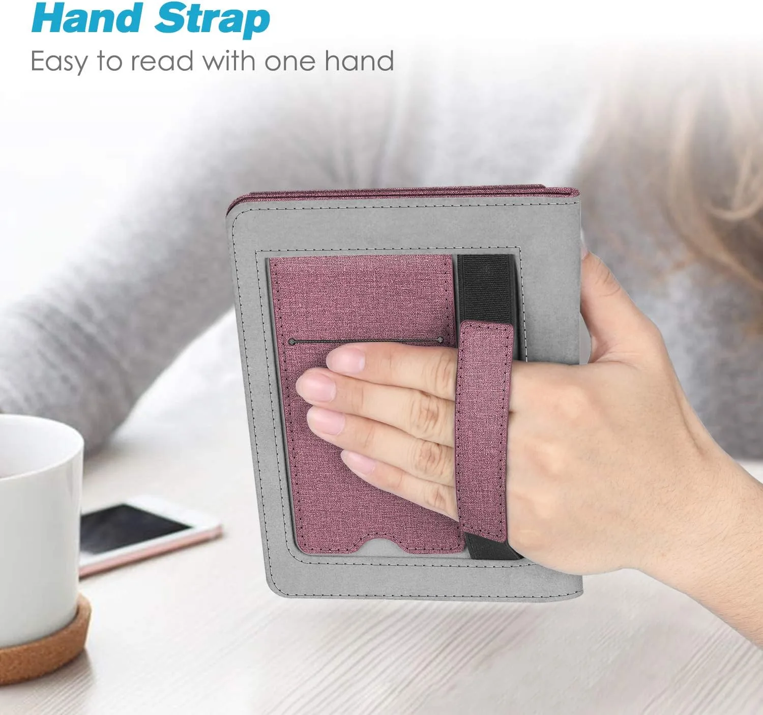 Fintie Stand Case for 6" Kindle Paperwhite 10th Gen 2018, Plum