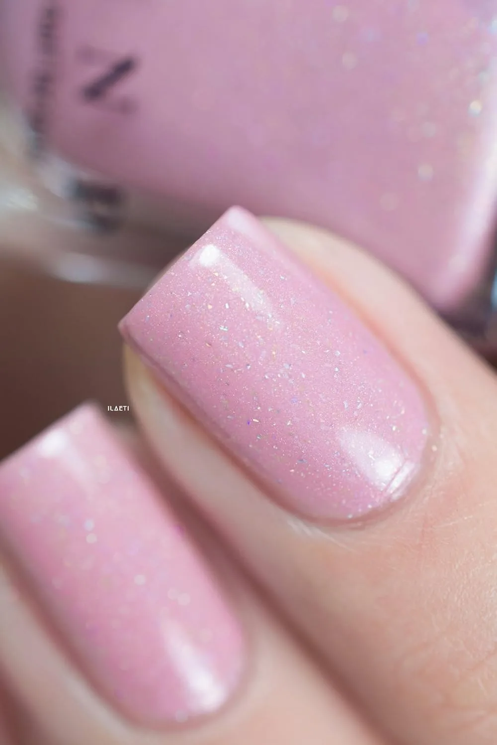 ILNP Daisy Jane - Baby Pink Holographic Nail Polish