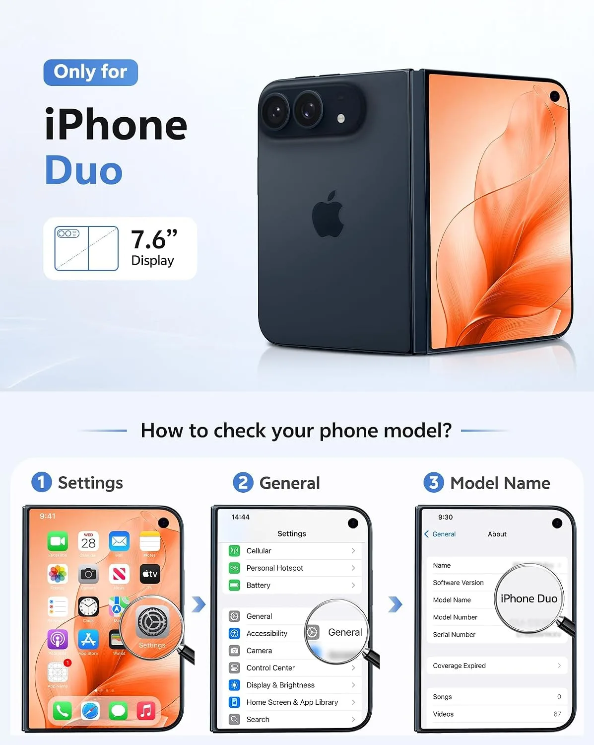 FNTCASE for iPhone Duo Case: Translucent Matte Fit for MagSafe Black