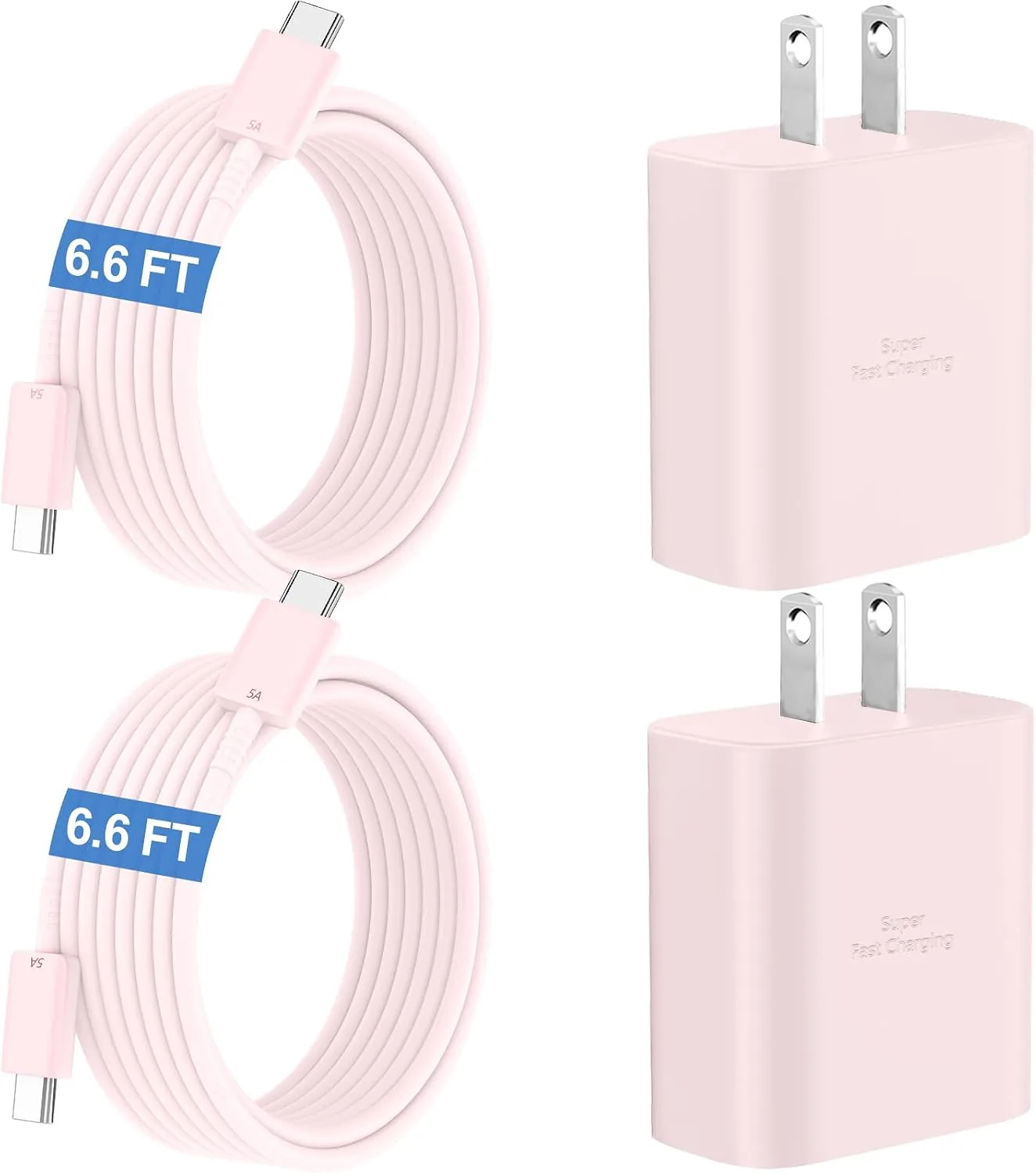 45W Super Fast USB C Android Type C Phone Charger Fast Charging 6.6FT Cord