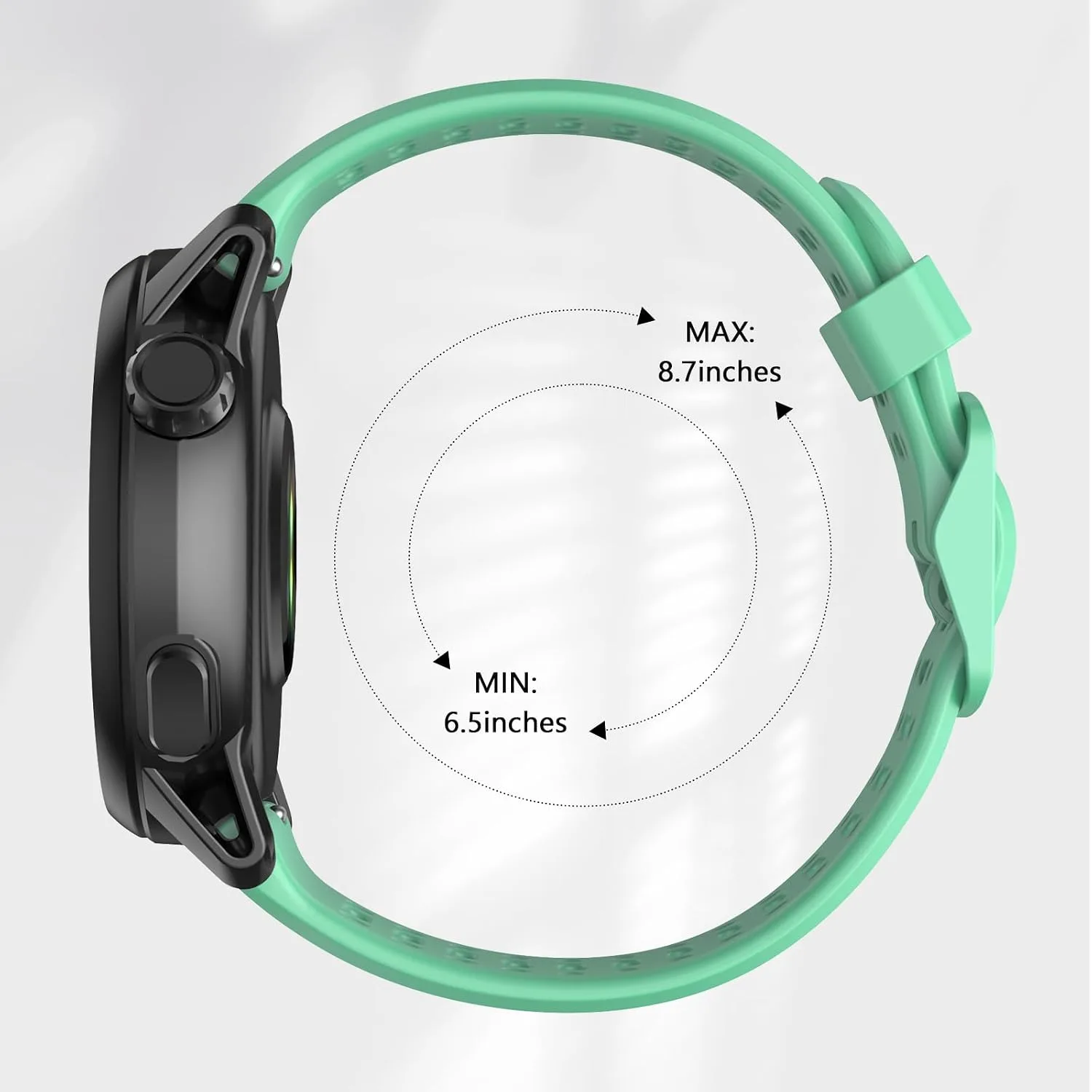 Compatible with COROS Pace 3 Watch Band, 22mm Quick Release Sports Silicone Watch Band Breathable Wristband Strap Women Men Strap for COROS APEX 2 Pro/APEX 46mm/APEX Pro