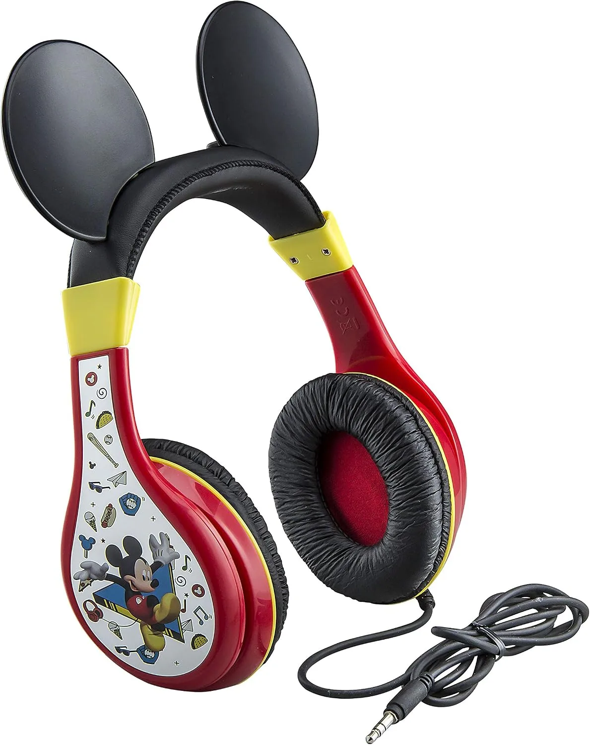Audífonos Ekids Mickey Mouse con cable y conector 3.5 mm para niños