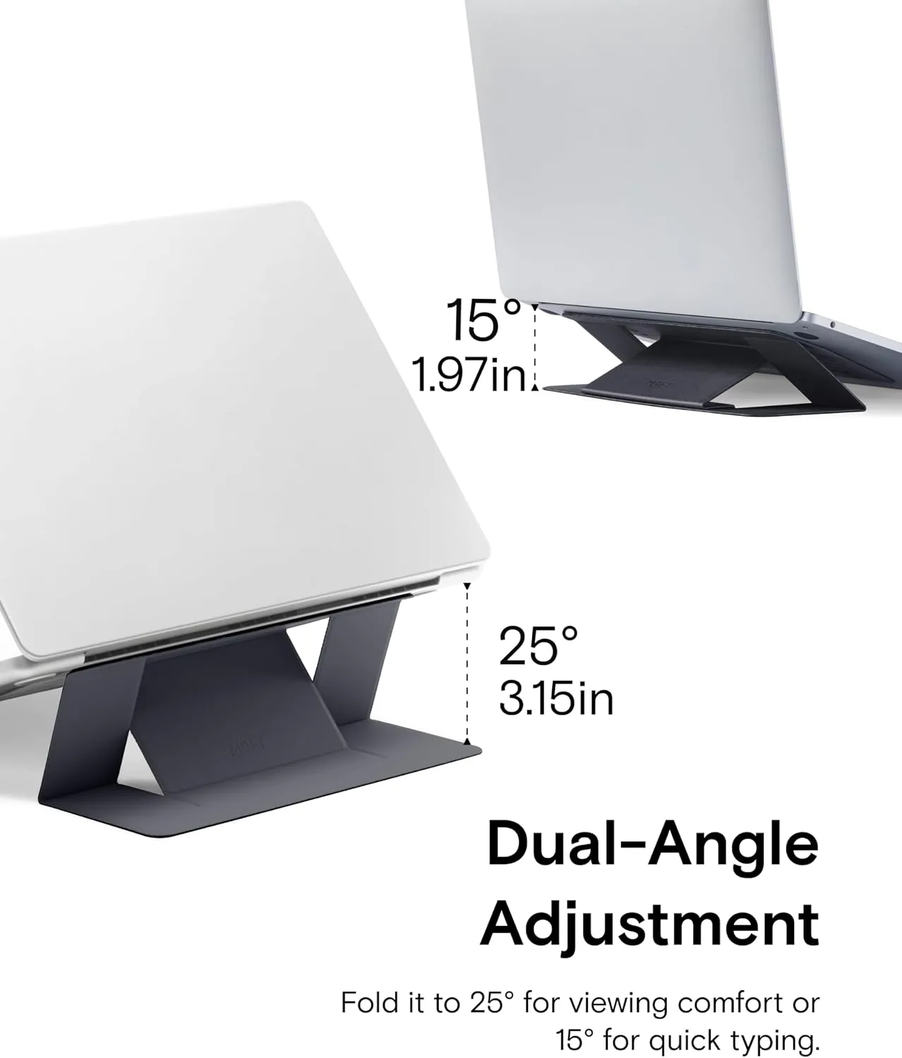 MOFT Invisible Laptop Stand, Stick-On Portable Laptop Riser for Mobile Work