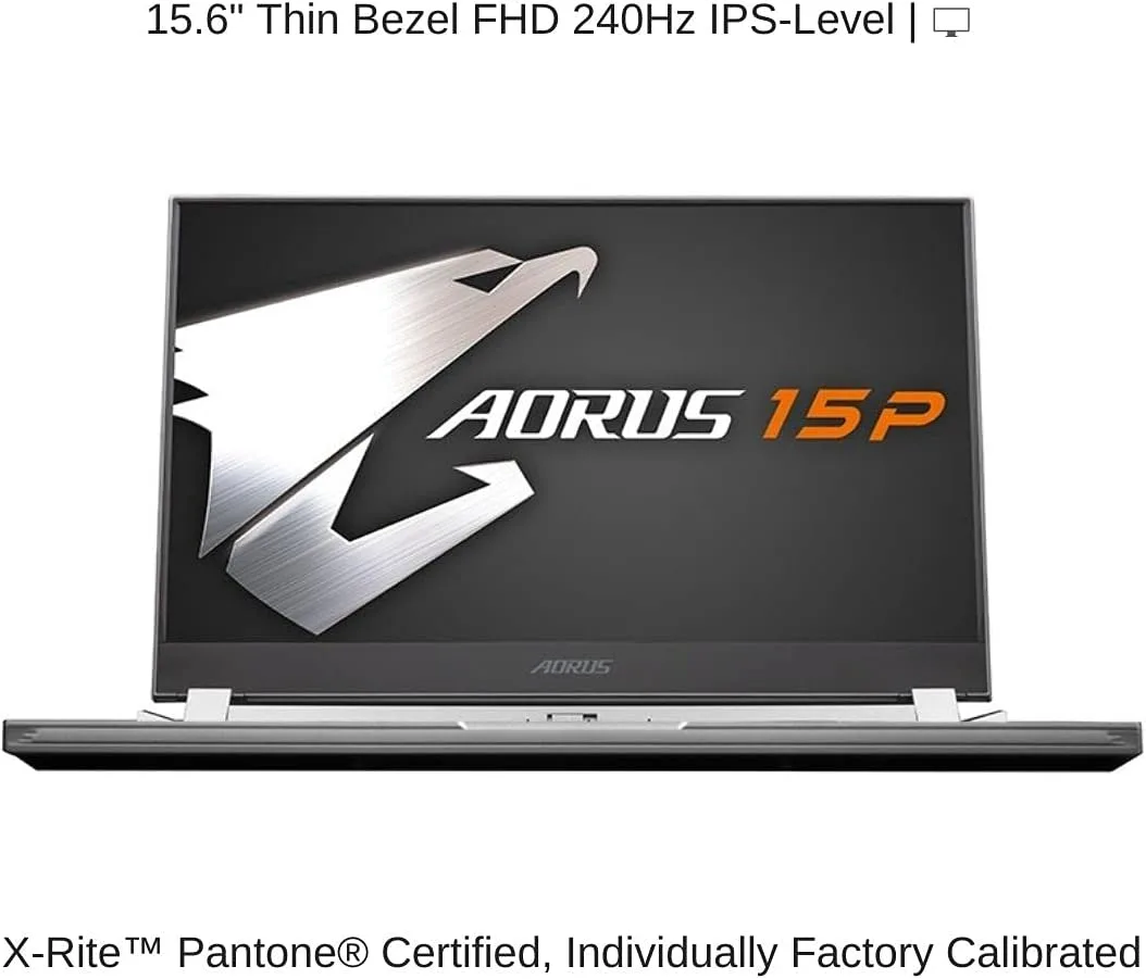 HIDevolution AORUS 15P KD-72US223SH 15.6" FHD 240Hz, 2.3 GHz i7-11800H, RTX 3060, 16 GB 3200MHz RAM, 8 TB PCIe SSD