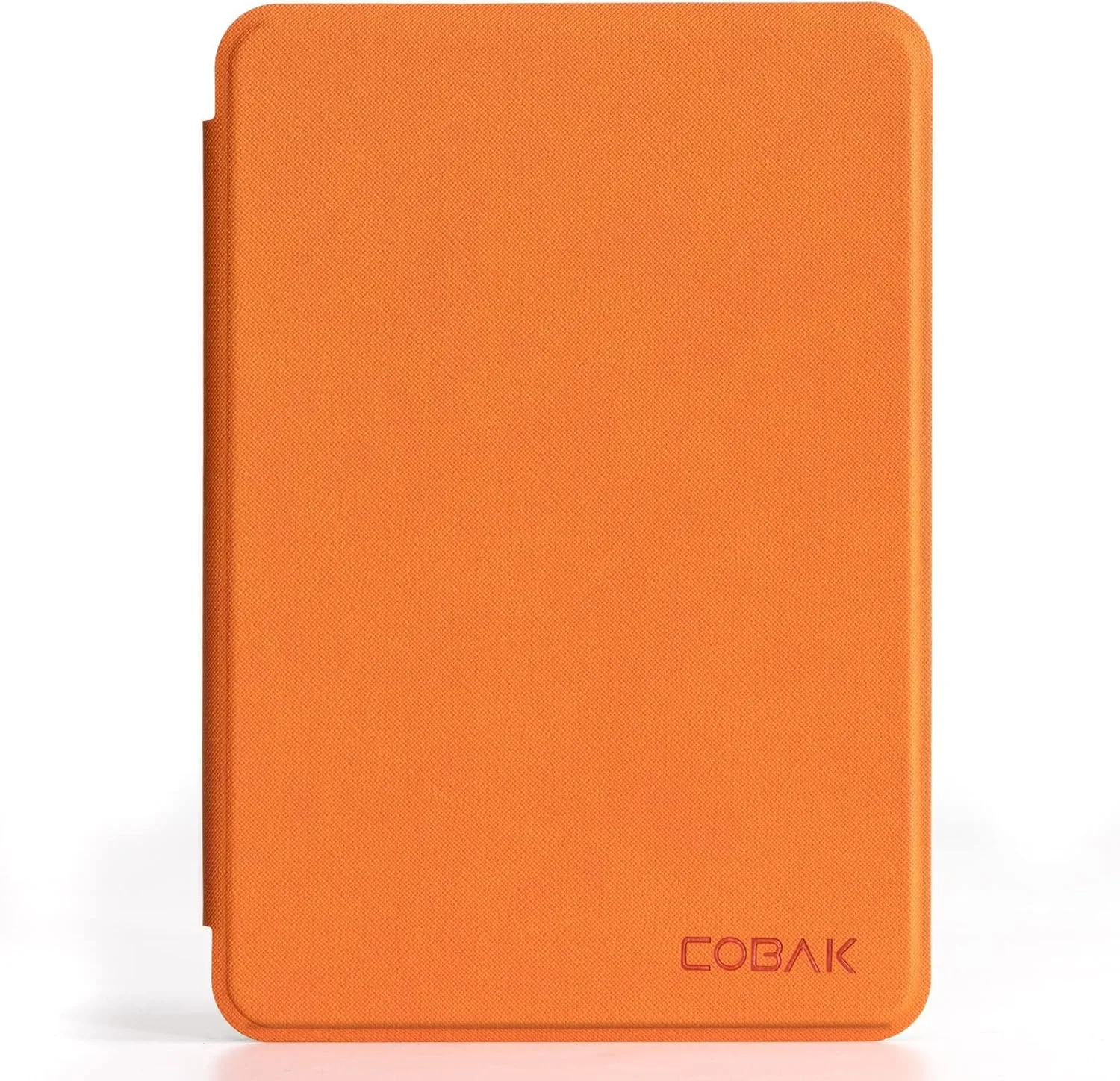 CoBak Case for All New 6 Inch E-Reader 2024 and 2022 (11 Generation) - PU Leather Smart Cover, Auto Sleep and Wake,Fabric Orange