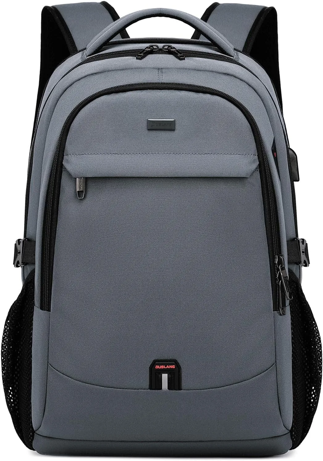 DUSLANG 17 Inch Travel Laptop Backpack Water Resistant College Backpack for Men Laptop Bag with USB Charging Port,Dark Grey