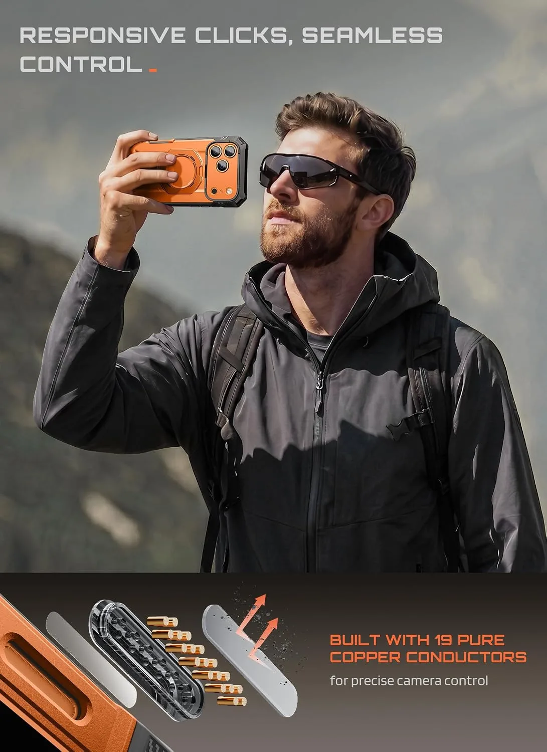 SUPCASE for iPhone 18 Pro Case/iPhone 17 Pro Case, Glass Protector, Coral