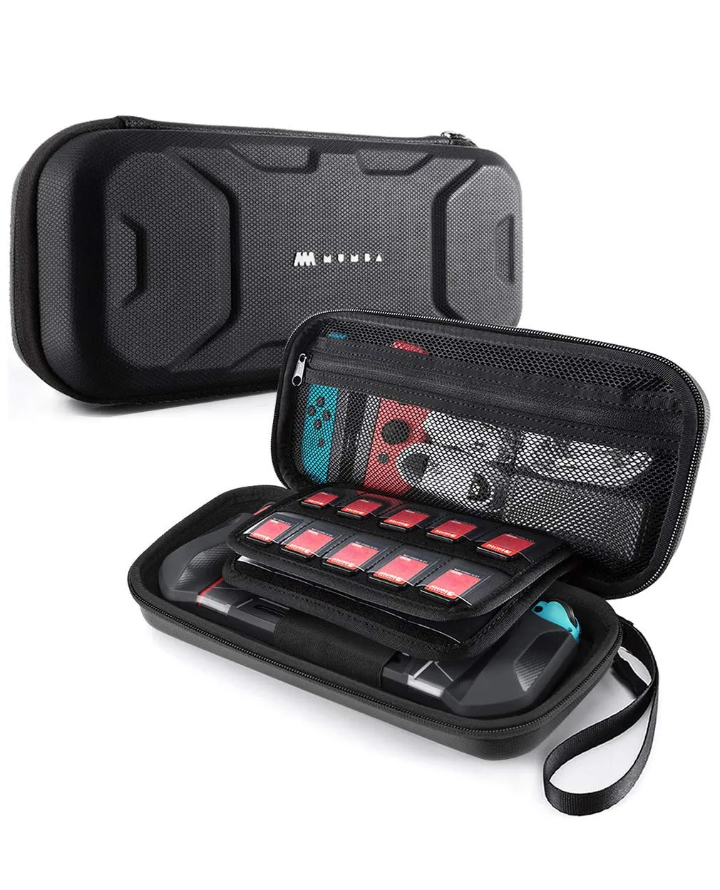 Estuche rígido Mumba para Nintendo Switch OLED y Switch 1 Plus versión negro