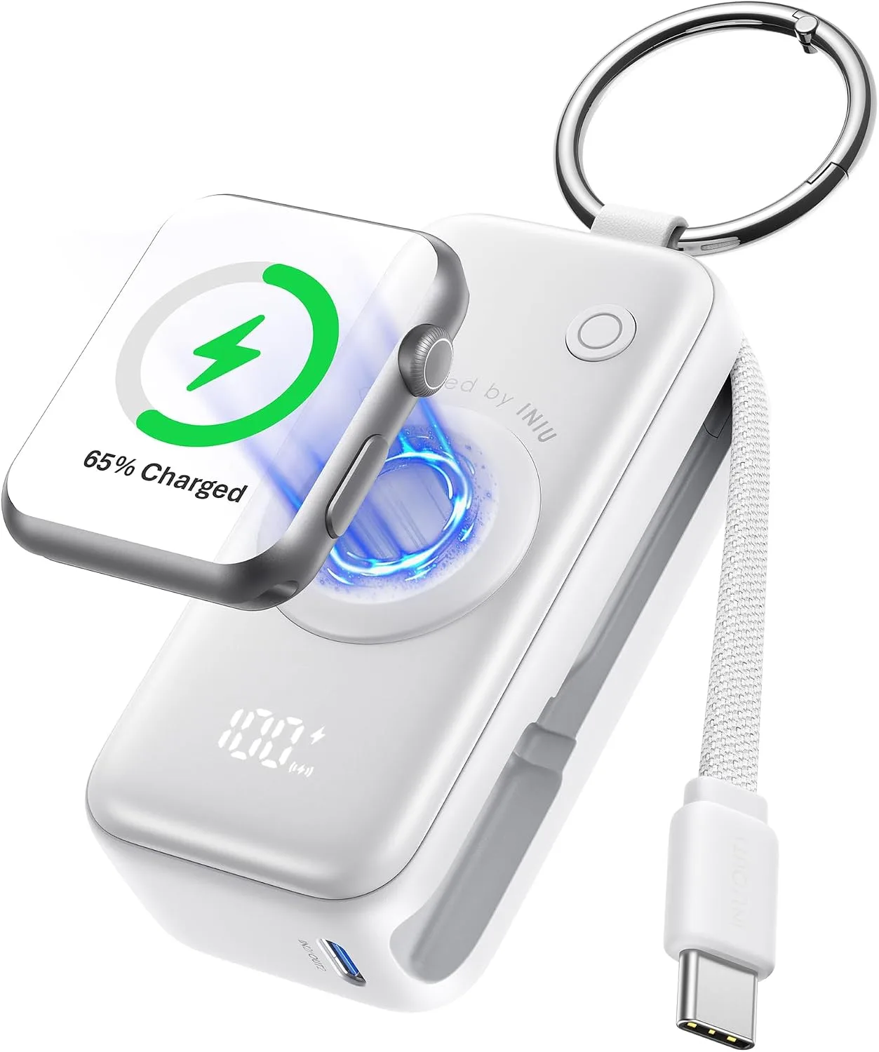 Batería externa INIU SnapGo 5000mAh para Apple Watch