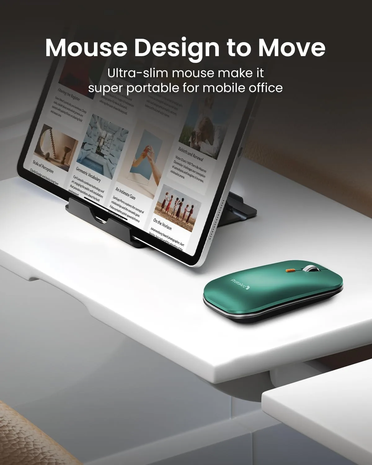 ProtoArc XKM01 Full-Size Foldable Keyboard Mouse Combo for Travel, Green