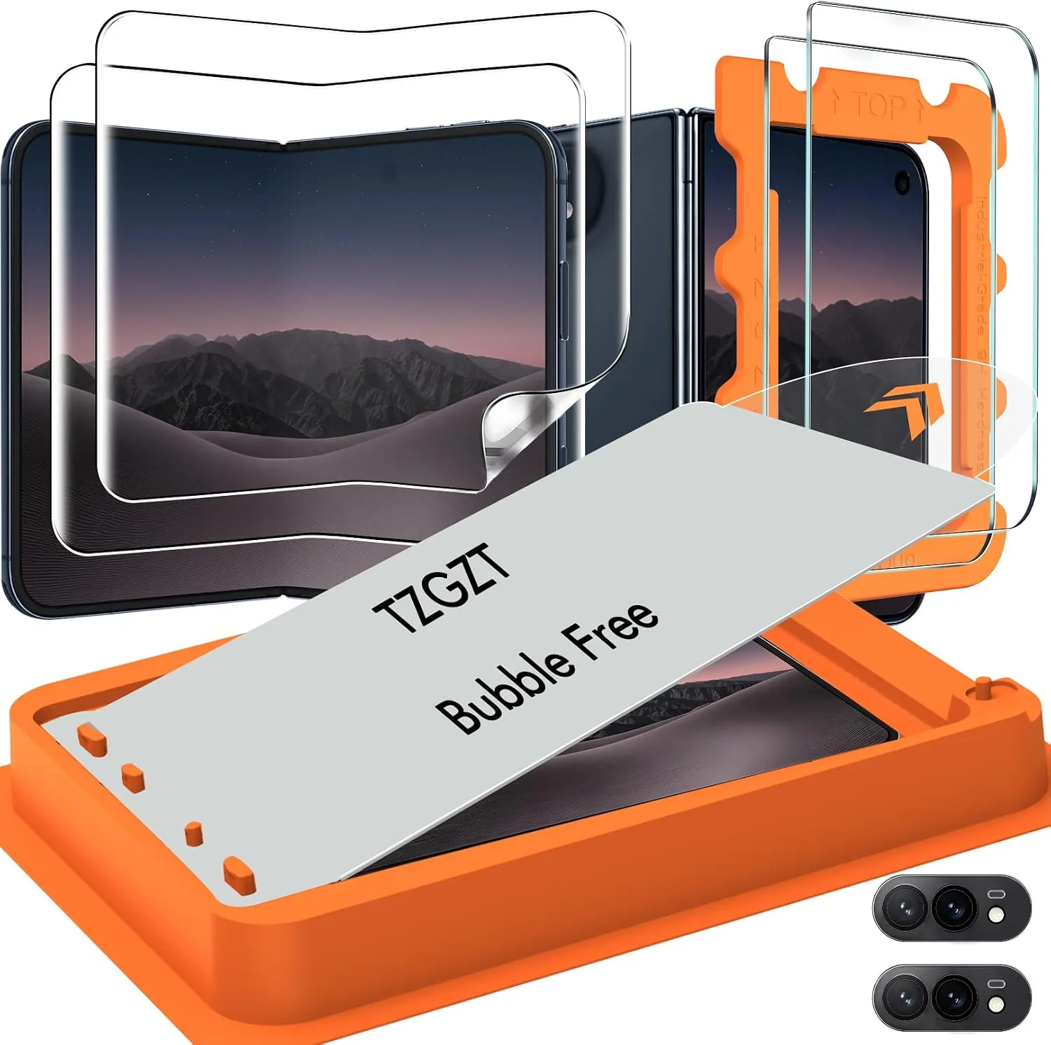 Protector de pantalla TZGZT 2 Pack para iPhone Duo 7.6 pulgadas