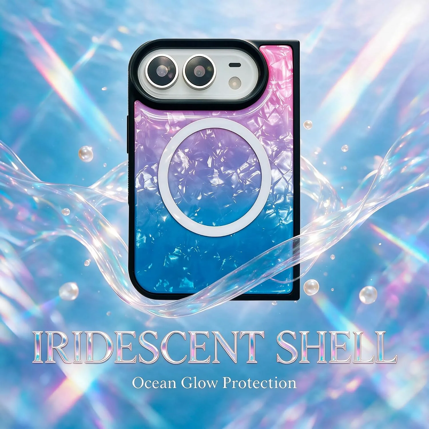 Losin for iPhone Duo Iridescent Purple Blue Shell Case
