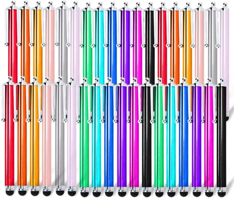 Briout Stylus Pens for Touch Screens, 36 Pack Capacitive Stylus, High Precision Compatible with All Universal Touch Screen Devices (12 Multicolor)