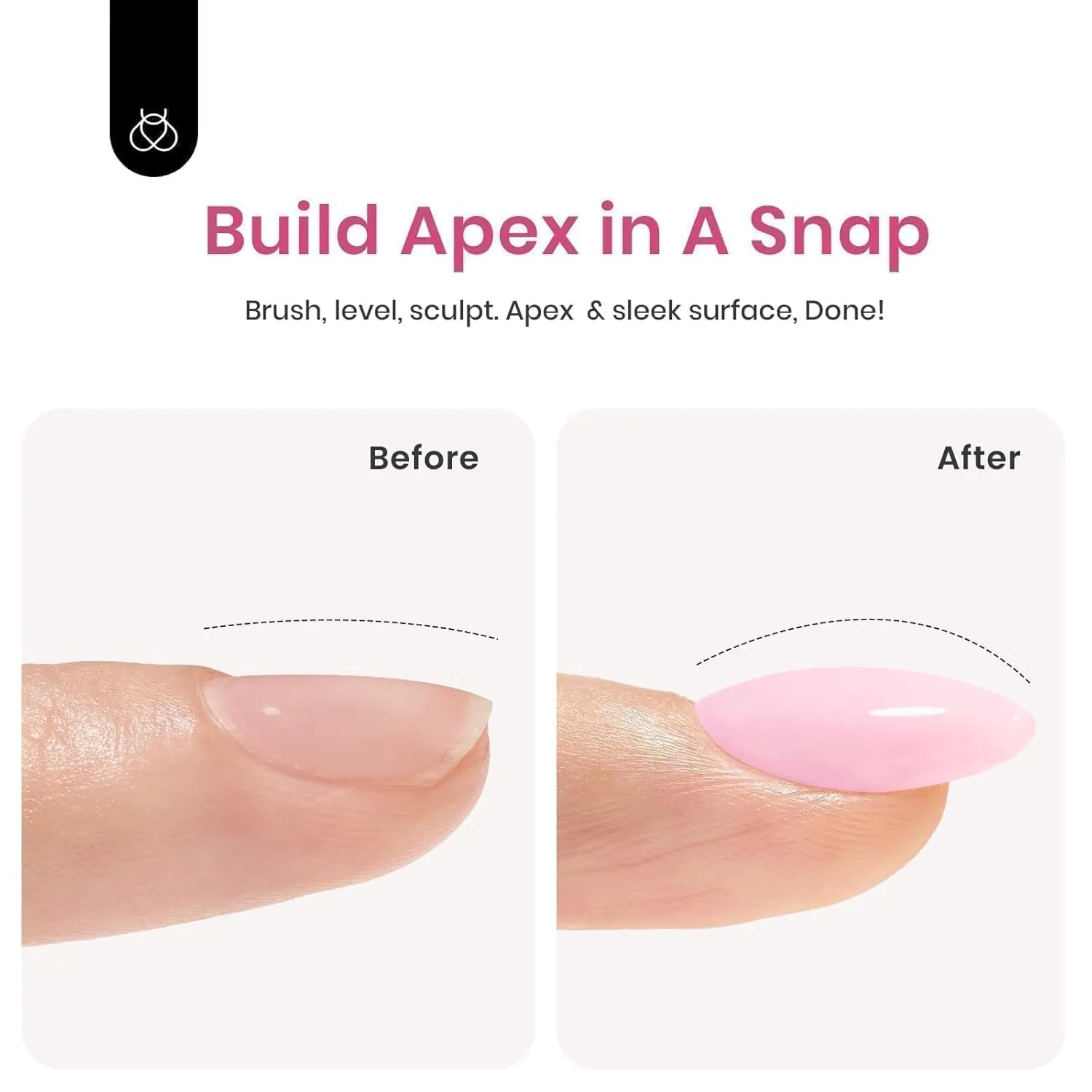 Beetles Builder Gel Set, 6 Colors 8 in 1 Nude Pink Builder Nails Gel