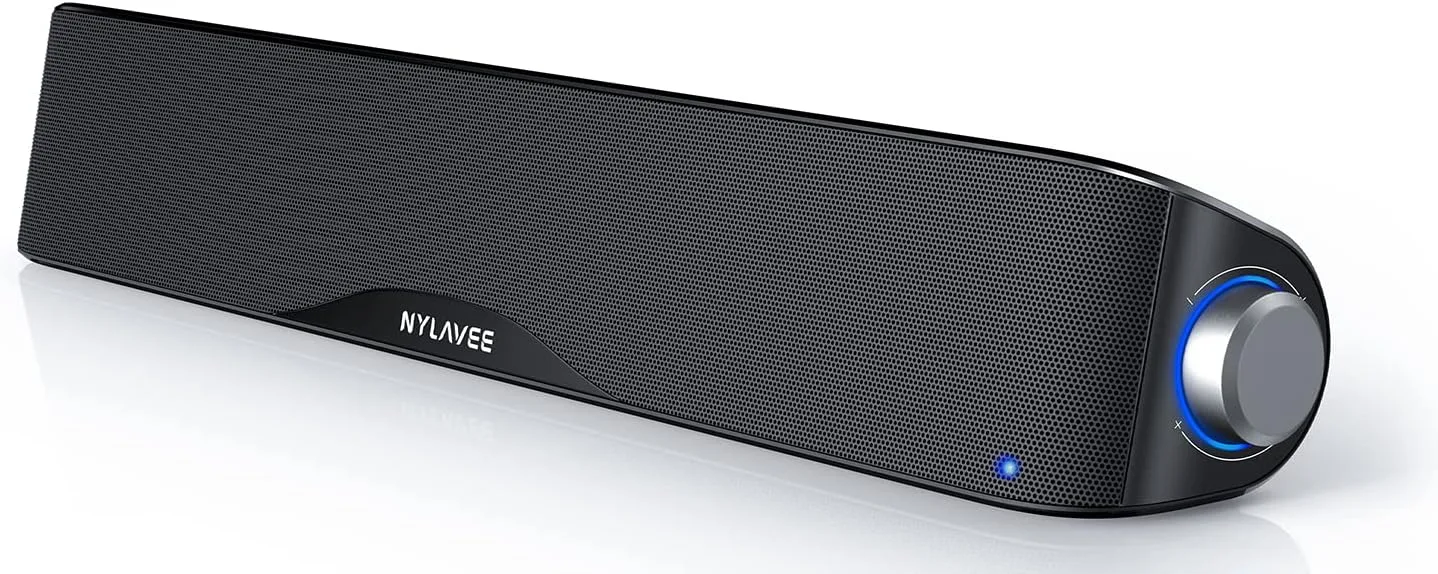 Nylavee Computer Speakers for Desktop PC, Bluetooth & AUX PC Sound Bar