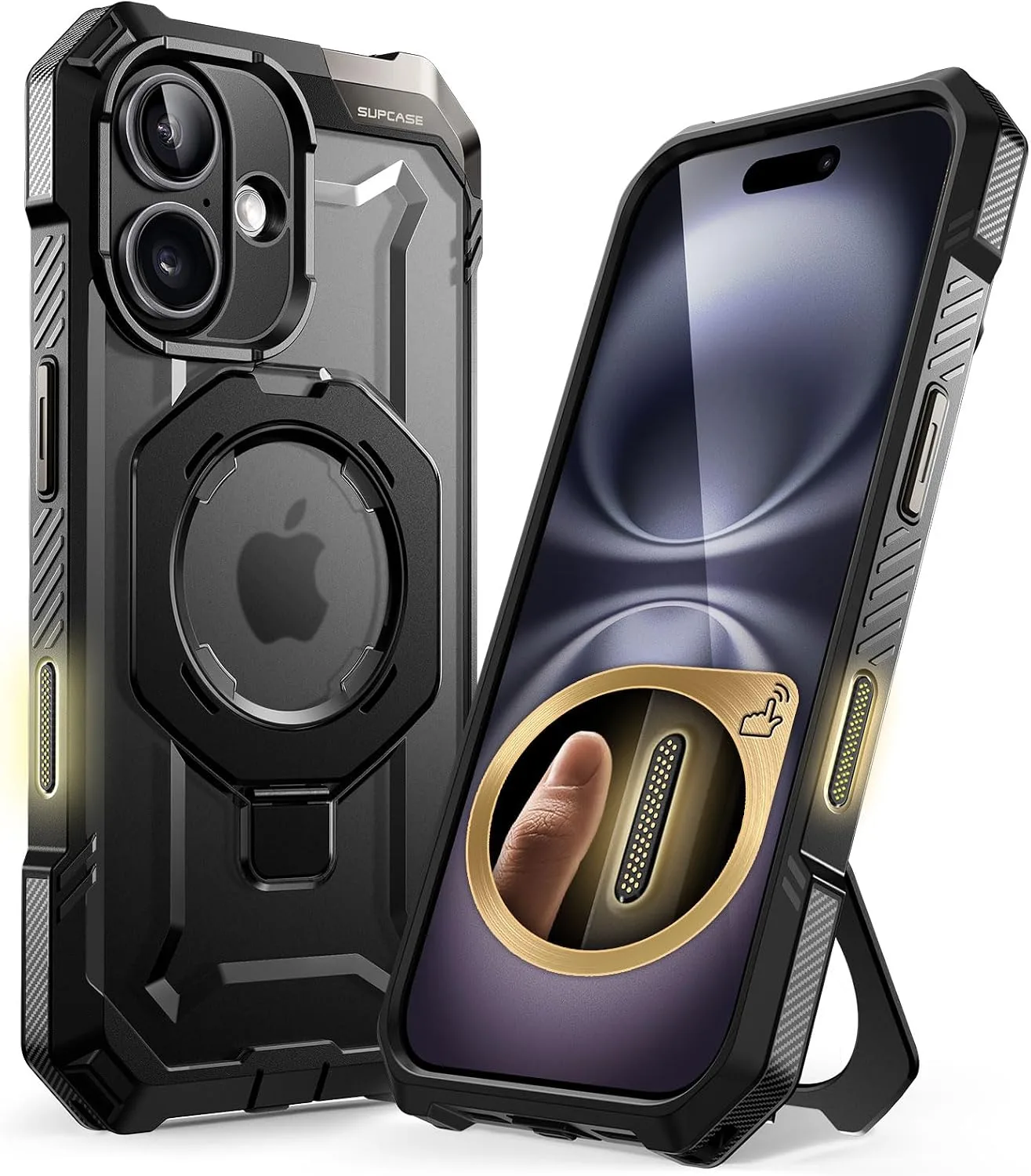 SUPCASE for iPhone 16 Plus Case with Camera Control Capture Button, Black