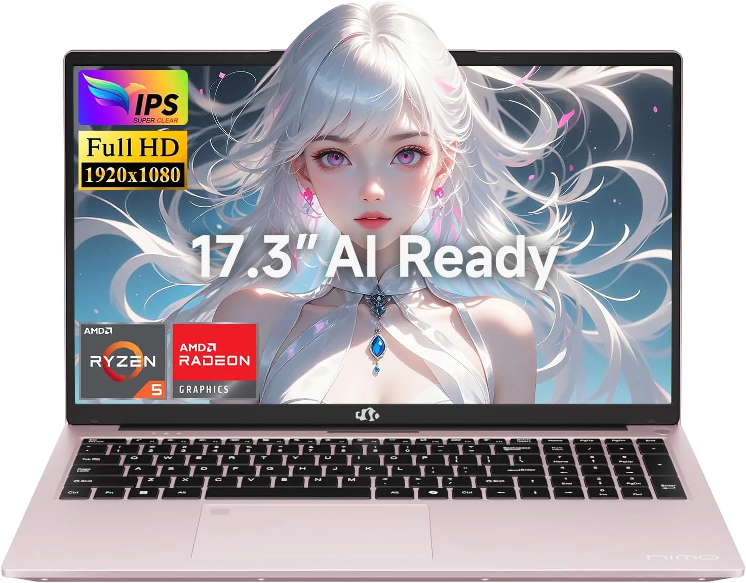 NIMO 17.3" Light Gaming Laptop 16GB DDR5 RAM 1TB SSD, AMD Ryzen 5 6600H