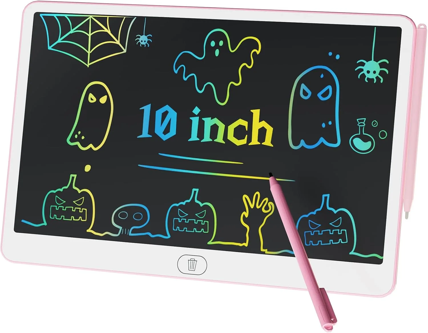 10 Inch LCD Writing Tablet for Kids - Eye Protection Drawing Pad with Stylus & Erasable Gift for Boys, Girls, Kids Age 3, 4, 5, 6, 7, 8, 9-12 Years Old (Pink, 10 inch)