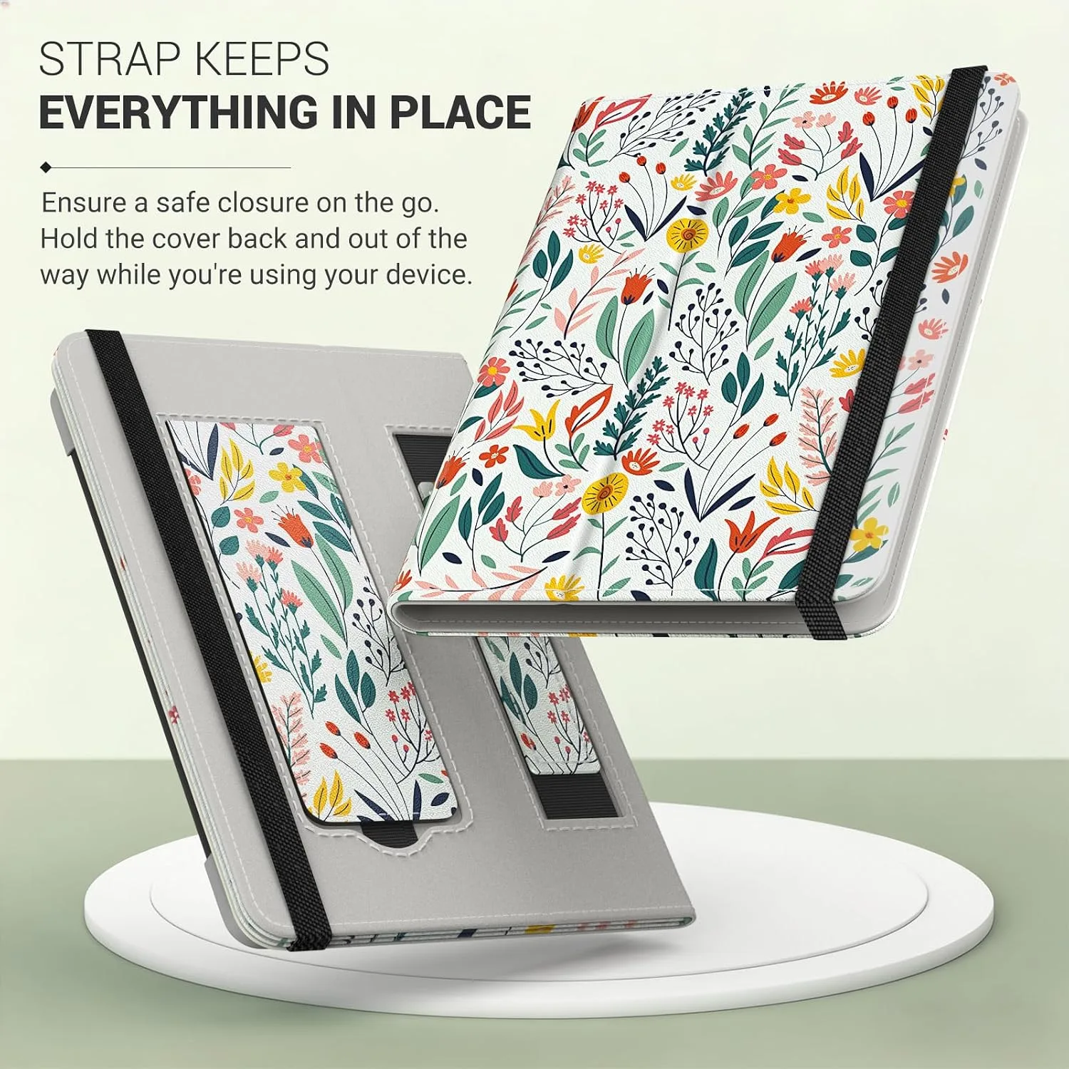 Moko Universal Case for 6 inch eReaders&Tablets, Flowers