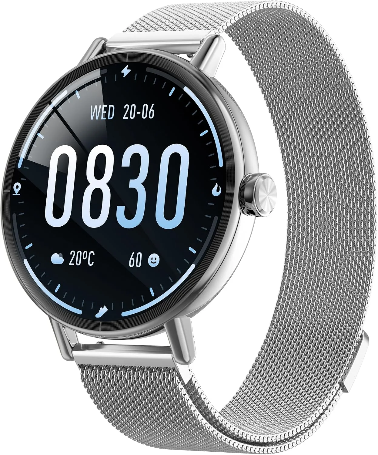 Yoever Smart Watch for Men Women,1.57" Touchscreen,Round Fitness Trackers