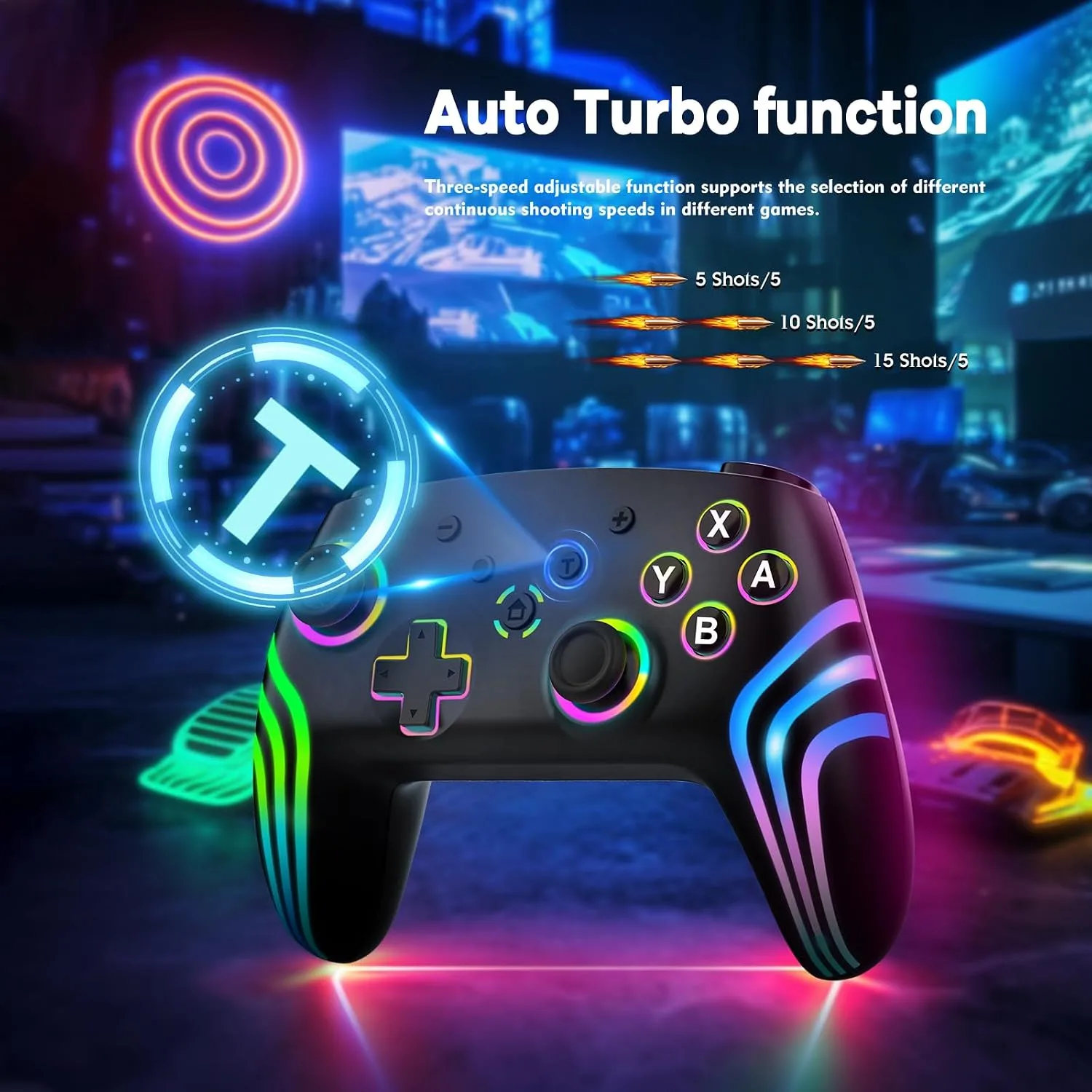 MYSTILUCK Wireless Pro Controller for Switch/Switch 2/Lite/OLED/PC