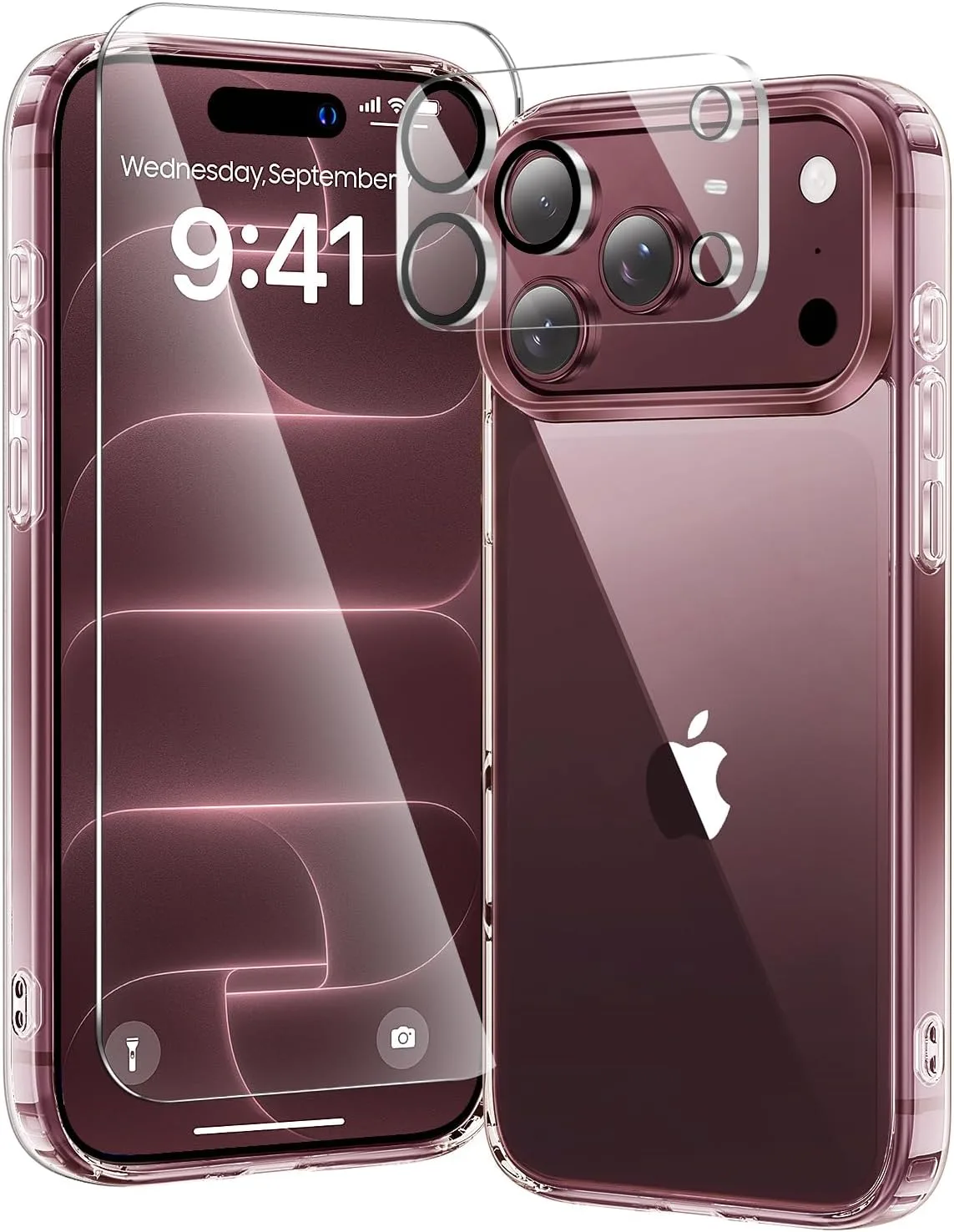 Carcasa Toushion 3 en 1 para iPhone 18 Pro Max transparente