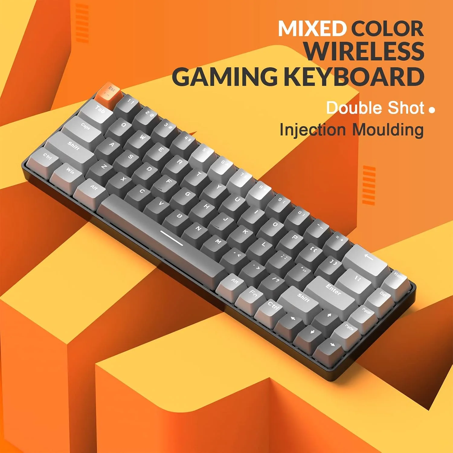 MAGIC-REFINER RK68 Compact 68 Keys Wireless Mechanical Gaming Keyboard