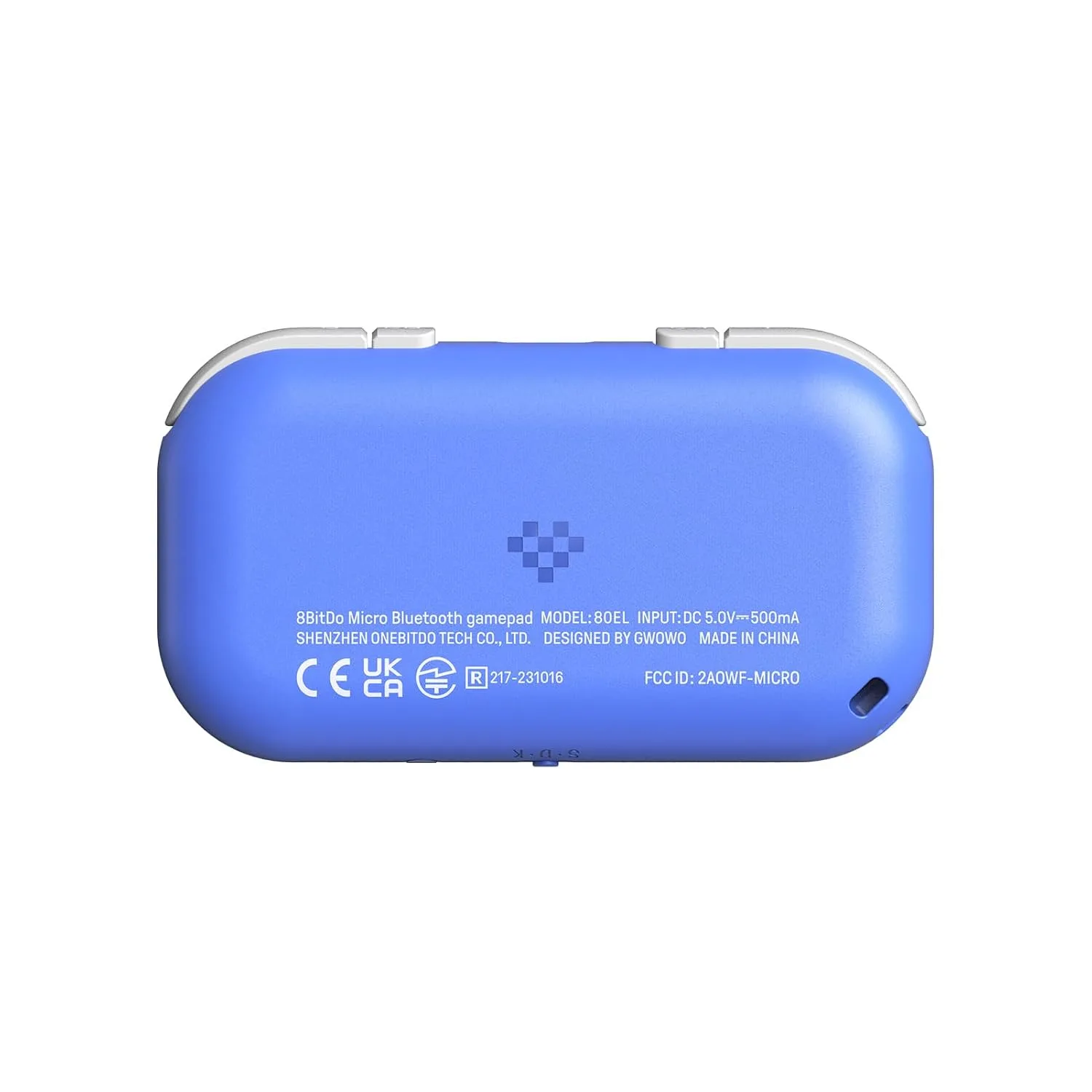 8Bitdo Micro Bluetooth Gamepad Pocket-sized Mini Controller for Switch/Switch 2, Android, and Raspberry Pi, Supports Keyboard Mode (Blue)