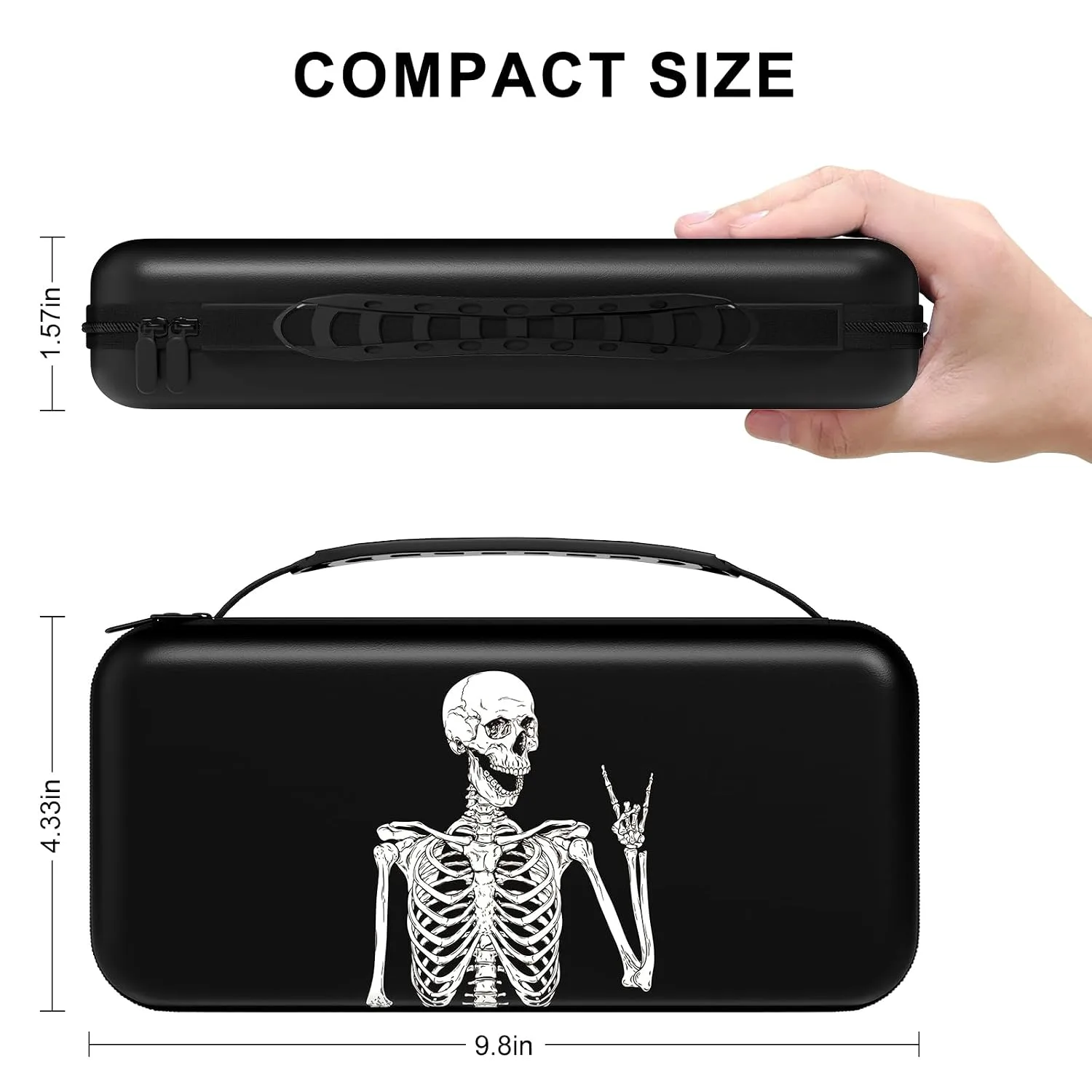 NPOOYI Carrying Case for Nintendo Switch OLED 2021/2017, Hard Shell Cover