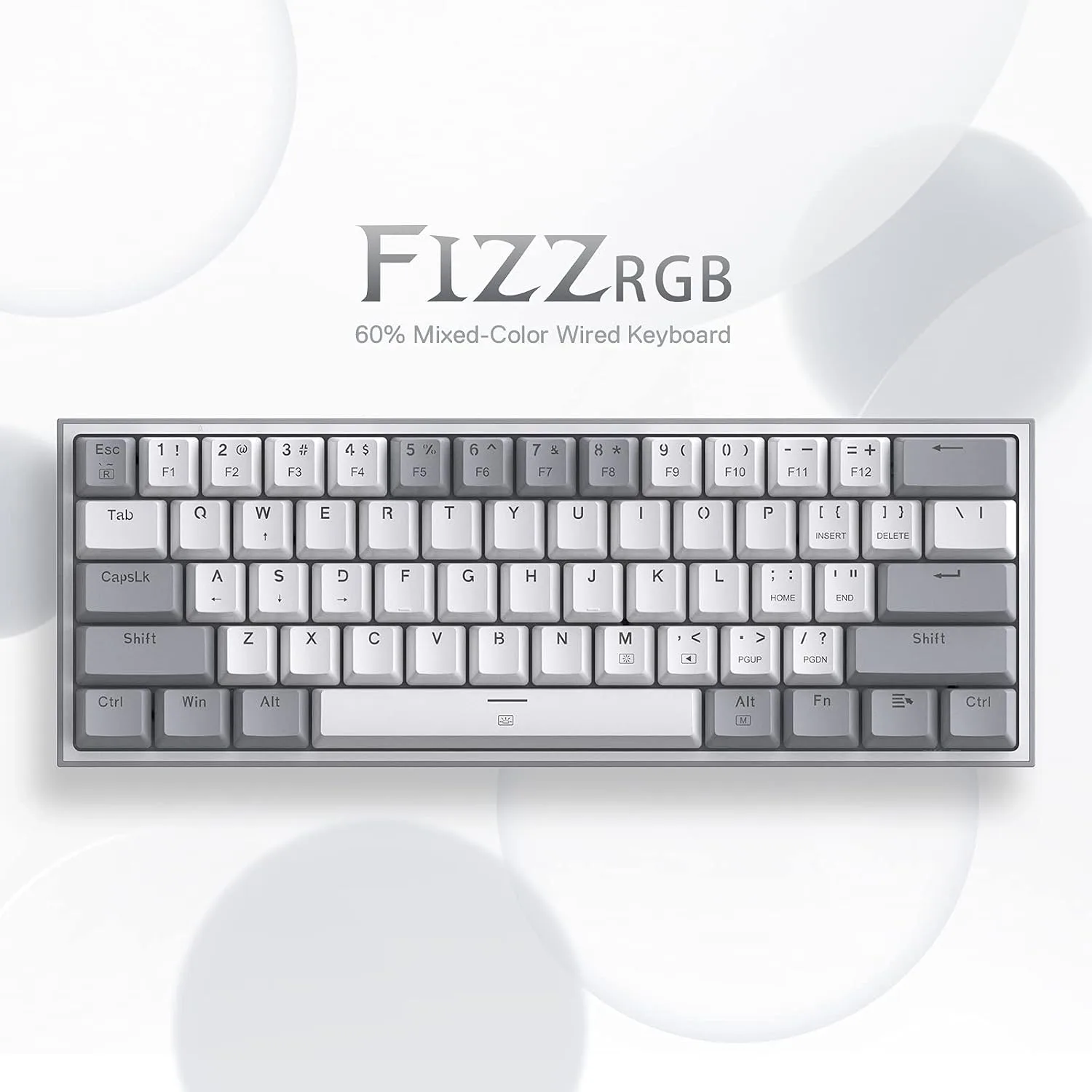 Redragon K617 Wired 60% Compact Hot-Swap RGB Gaming Mechanical Keyboard