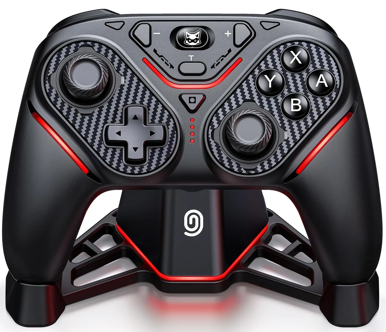 Svetaecho Switch 2 Pro Controller with TMR Joysticks, Wireless Controller for Switch 2/Switch with Charging Dock, Dual-Mode Hall Triggers, Wake-Up, Turbo & Programmable Back Buttons