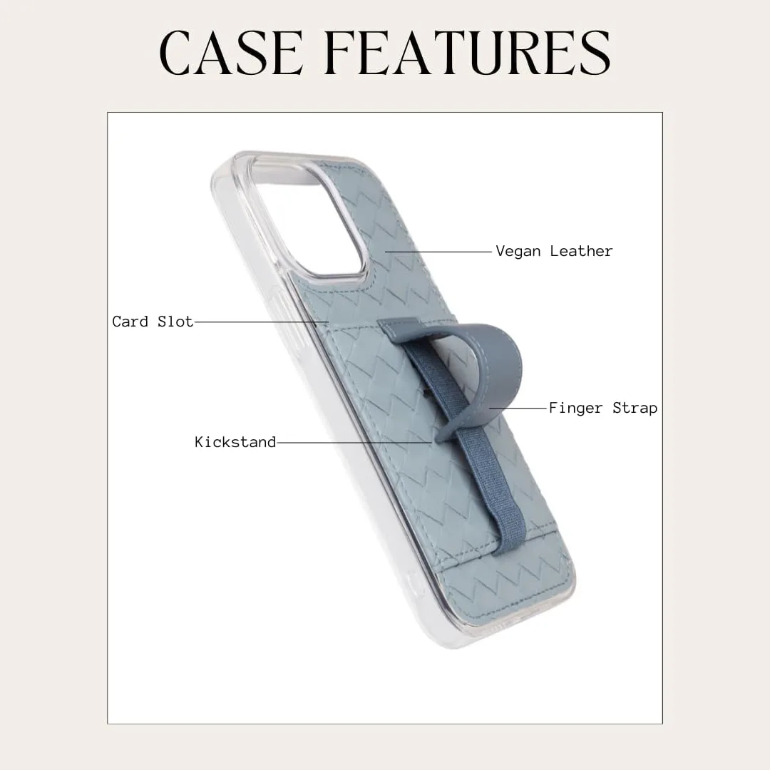 Walli Cases Wallet Phone Case for iPhone 14 Pro, Card Holder Kickstand