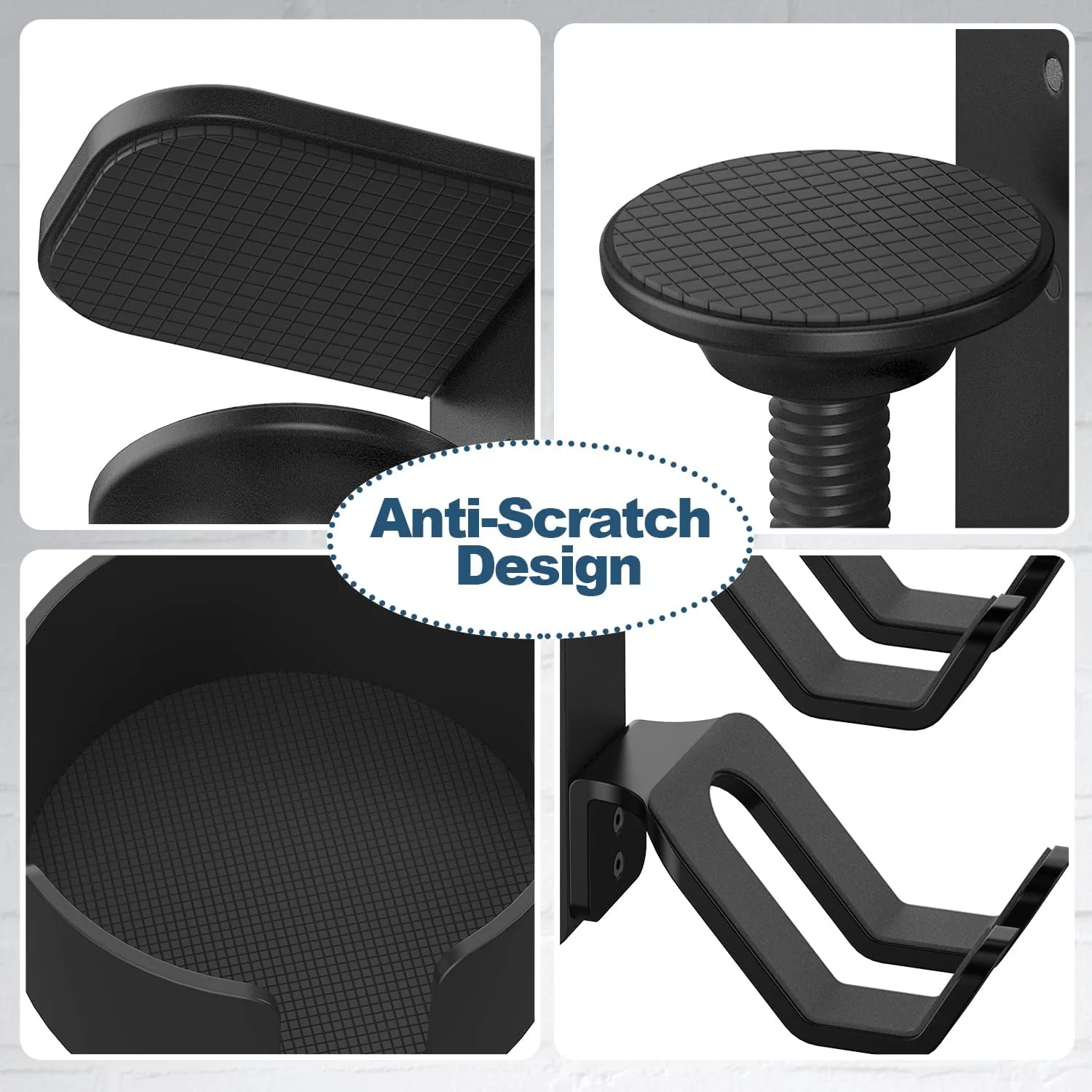 4 in 1 Desk Cup Holder with Headphone Hanger and Controller Stand Gaming Accessories, Universal Adjustable & Rotating Upgraded Arm Clamp for Coffee Mugs, Water Bottles, Headphones, Controller.