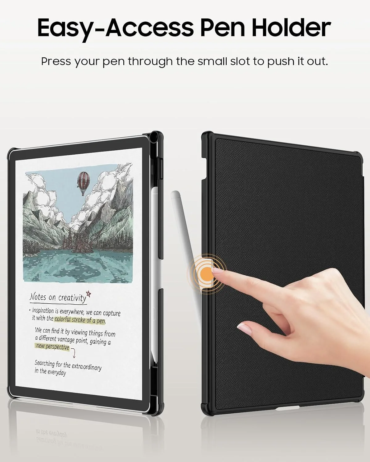 Fintie Slim Case for 11" Kindle Scribe 3rd Gen 2025 & Colorsoft, Black