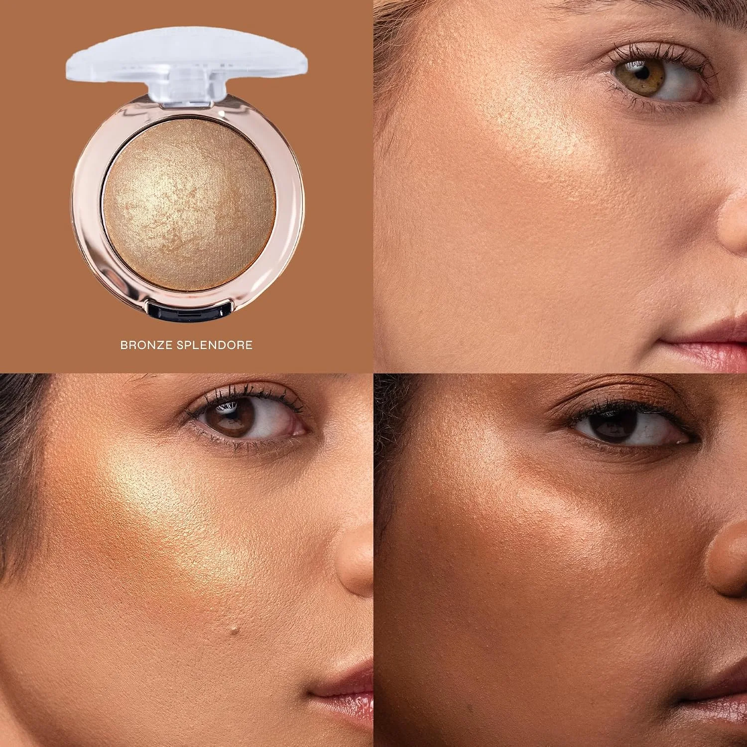 Milani Baked Highlighter, Highlight Powder for Cheeks - Bronze Splendore