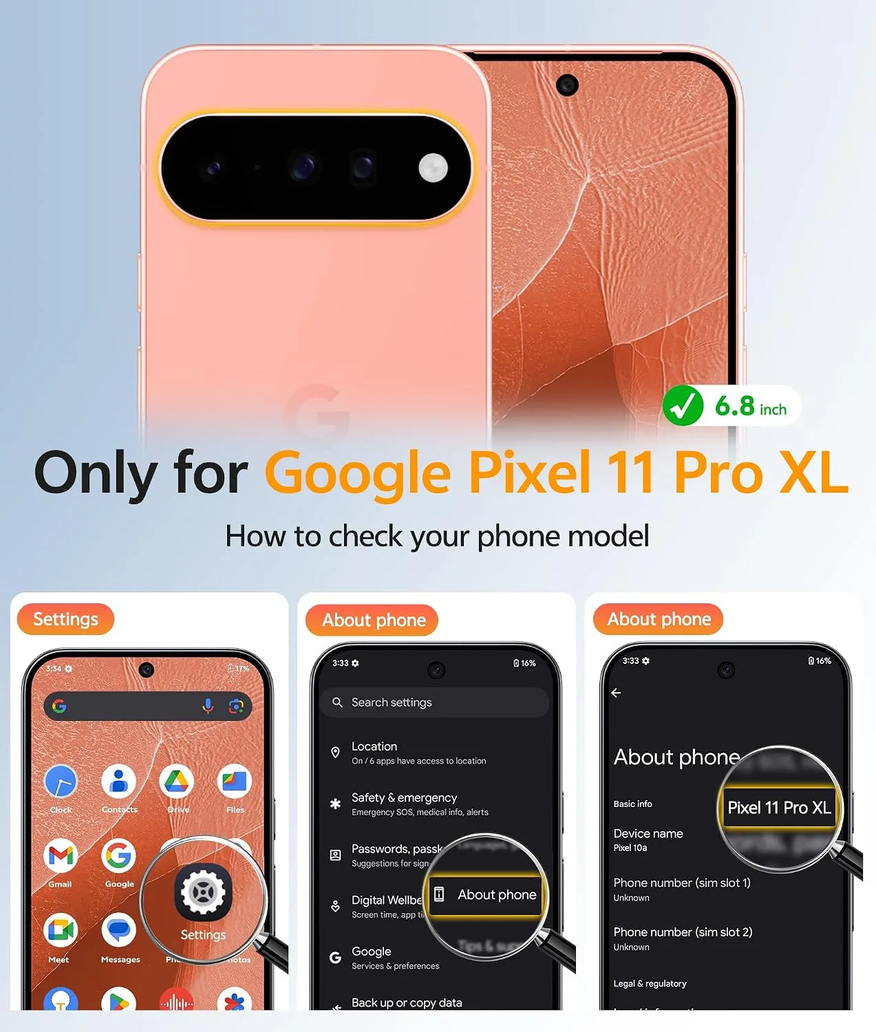 FNTCASE for Google Pixel 11 Pro XL Case, Fit for Magsafe, Screen Protector