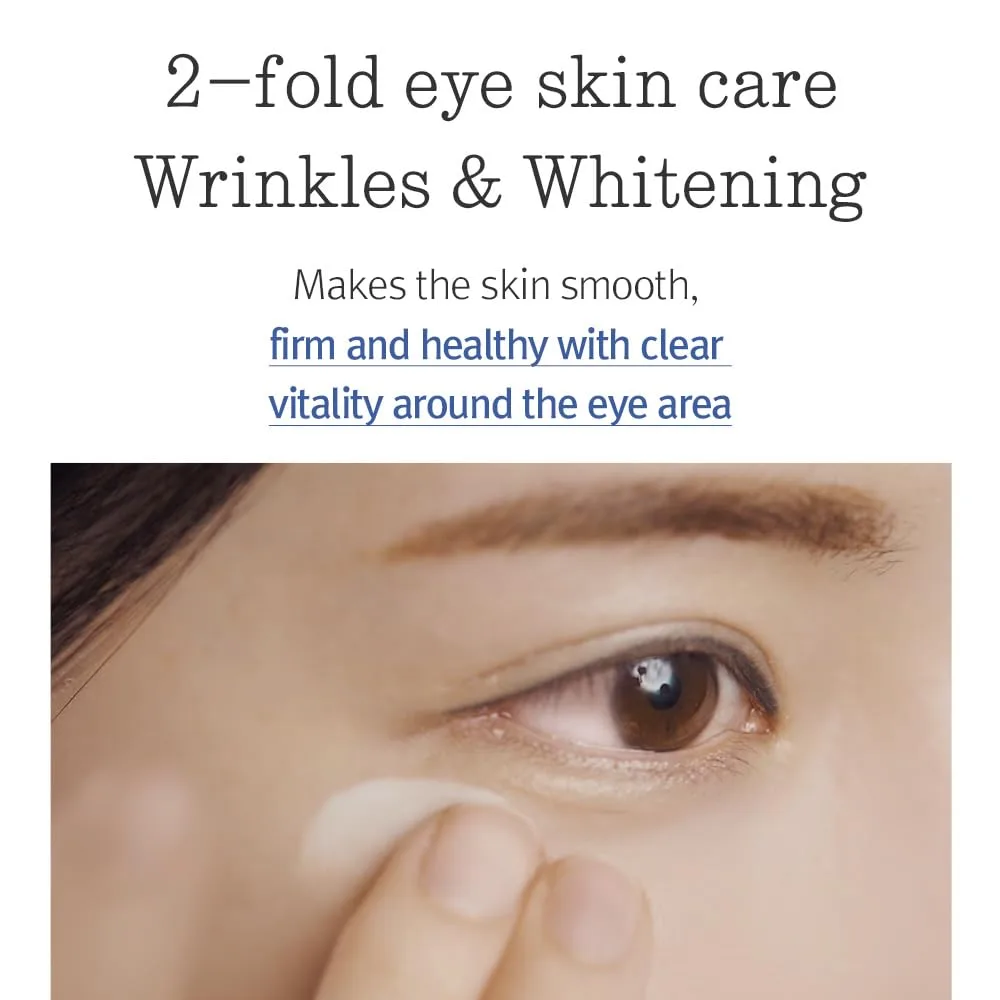 Pyunkang Yul PKY Concentrated Eye Cream 0.84 Fl. Oz., 2-in-1 Care for Wrinkles and Dark Circles with Shea Butter, Astragalus Root, Saponin, and Isoflavonoids for Firm, Radiant Skin