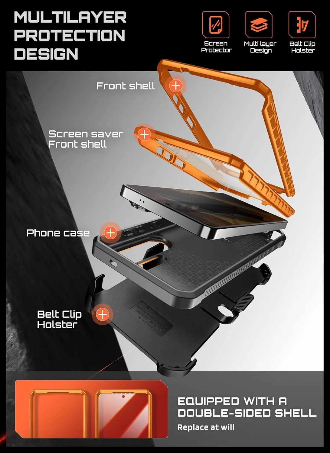 SUPCASE for Samsung Galaxy S26 Ultra Case with Built-in Stand, Coral