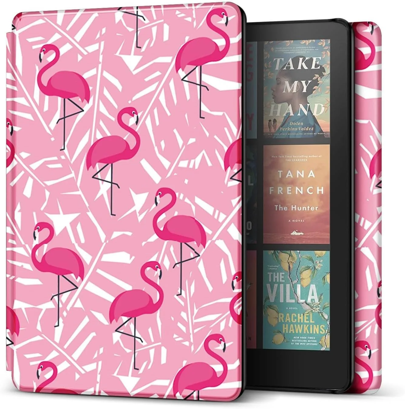 TNP Kindle Paperwhite 12th Gen Case, Colorsoft 7-Inch Cover, Pink Flamingo