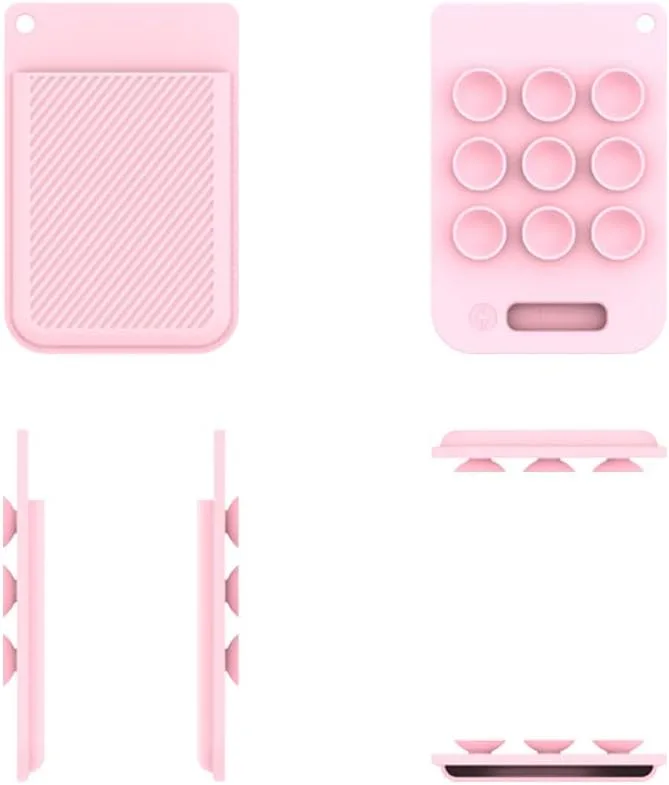 Silicone Protective Case Cover Shell for Plaud Note AI Voice Recorder Anti-Scratch Shockproof Soft Protector Case Silicone Sleeve (Pink)