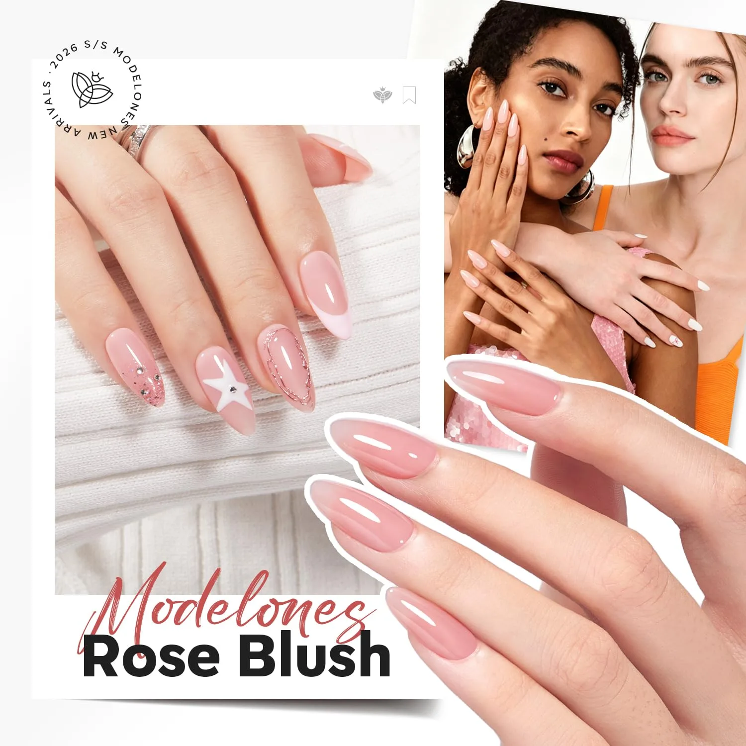 modelones Builder Nail Gel Neutral Nude HEMA-Free Builder Color Gel Polish