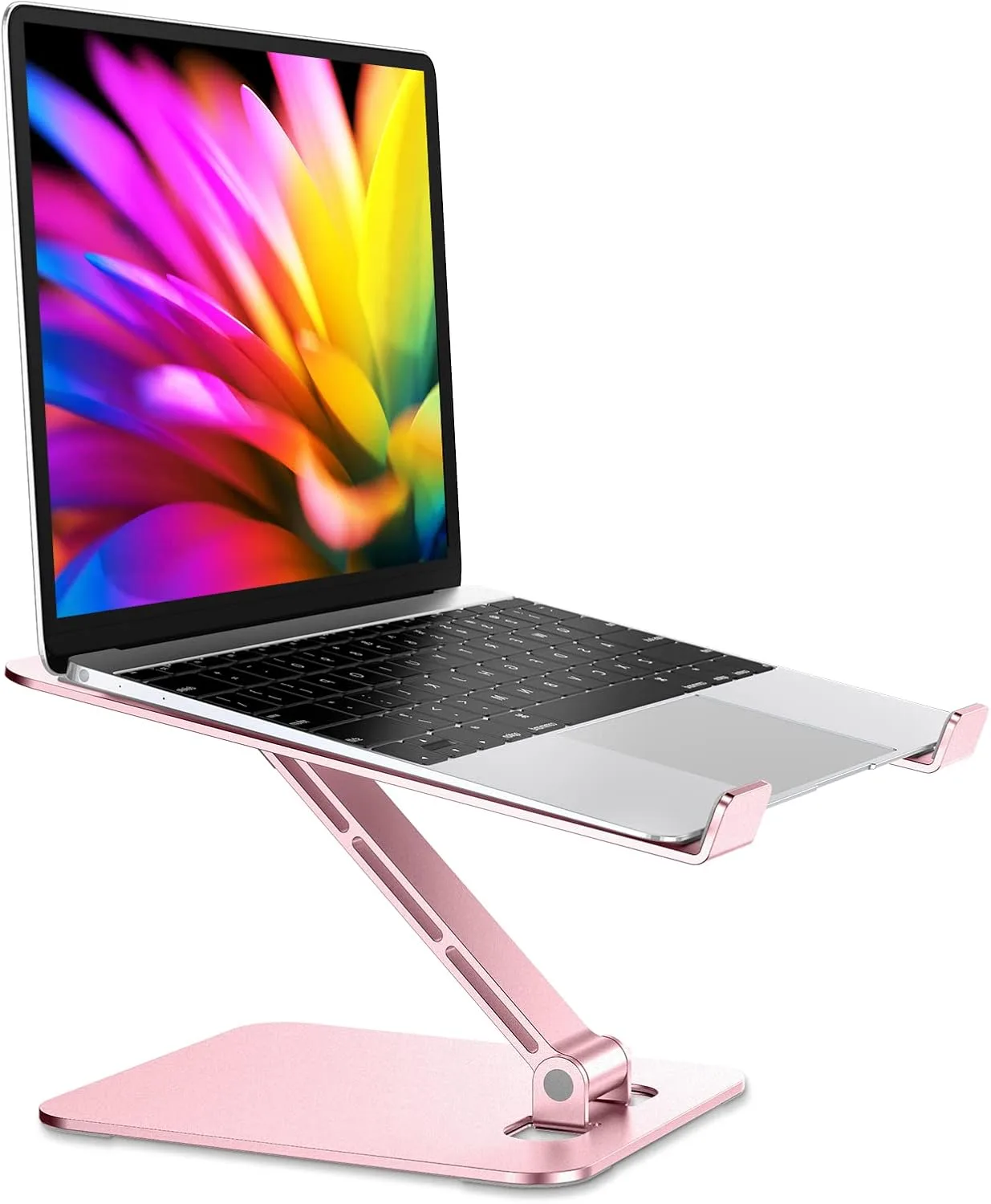 RIWUCT Aluminum Alloy Laptop Stand for Desk, Foldable Laptop Riser Holder