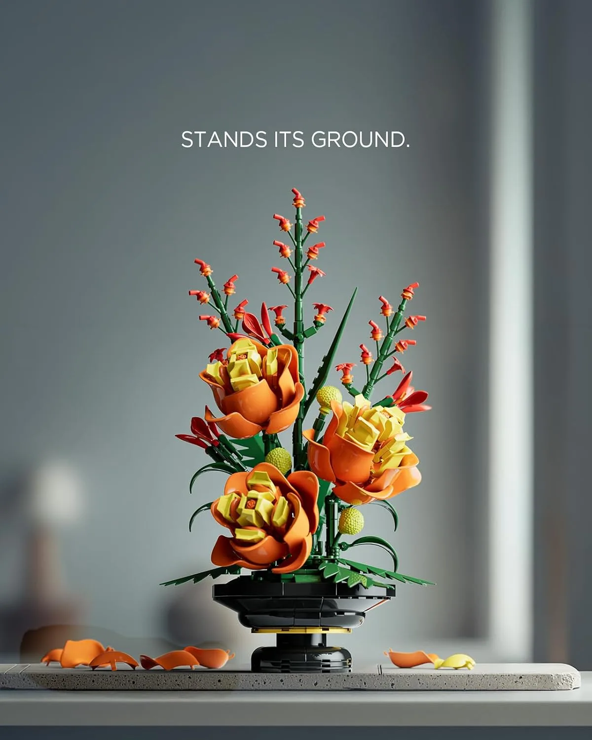 Nifeliz Brilliant Rose Flower Building Set, Bloom Up Series, NF10397