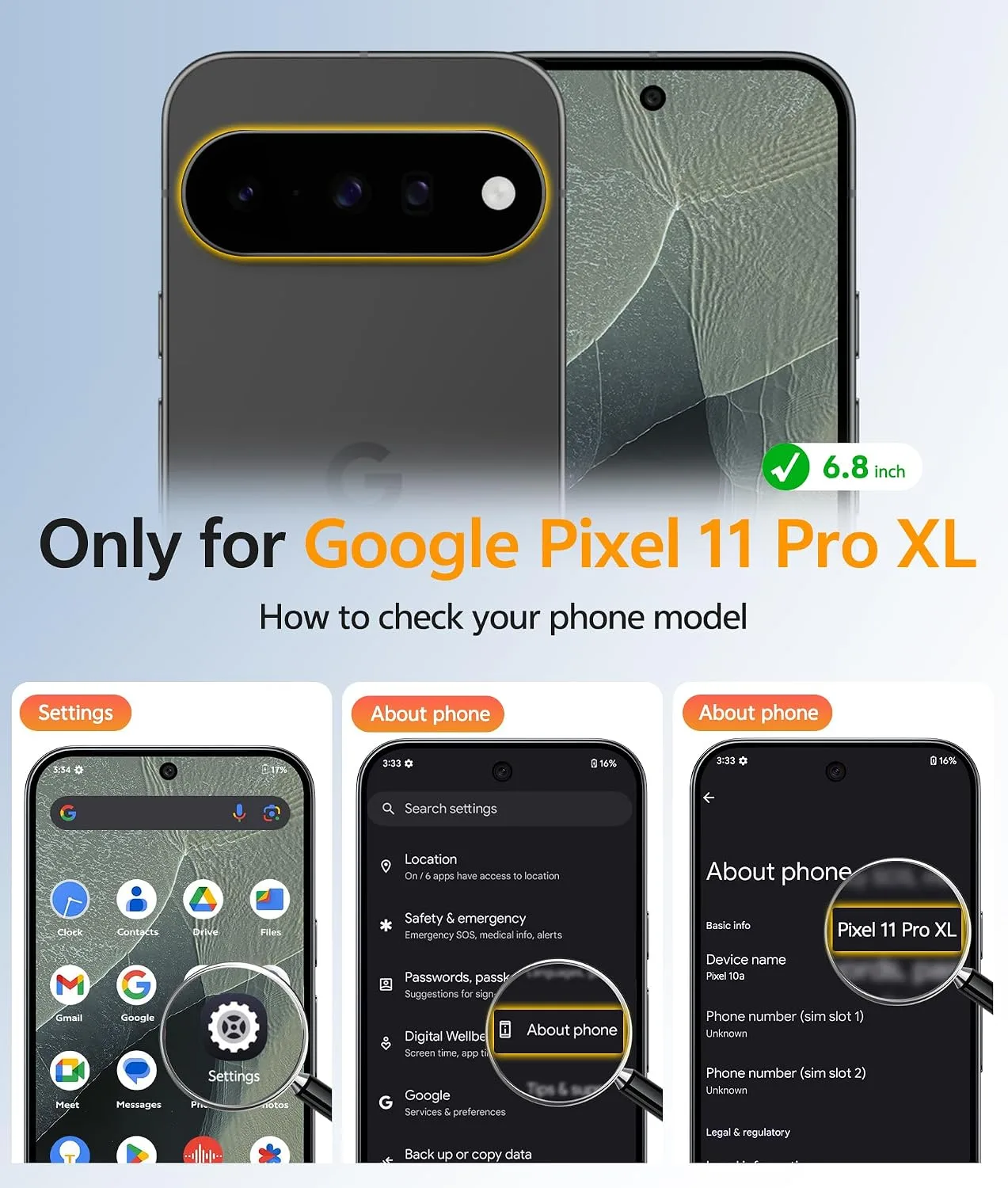 FNTCASE for Google Pixel 11 Pro XL Case, Fit for Magsafe, Screen Protector