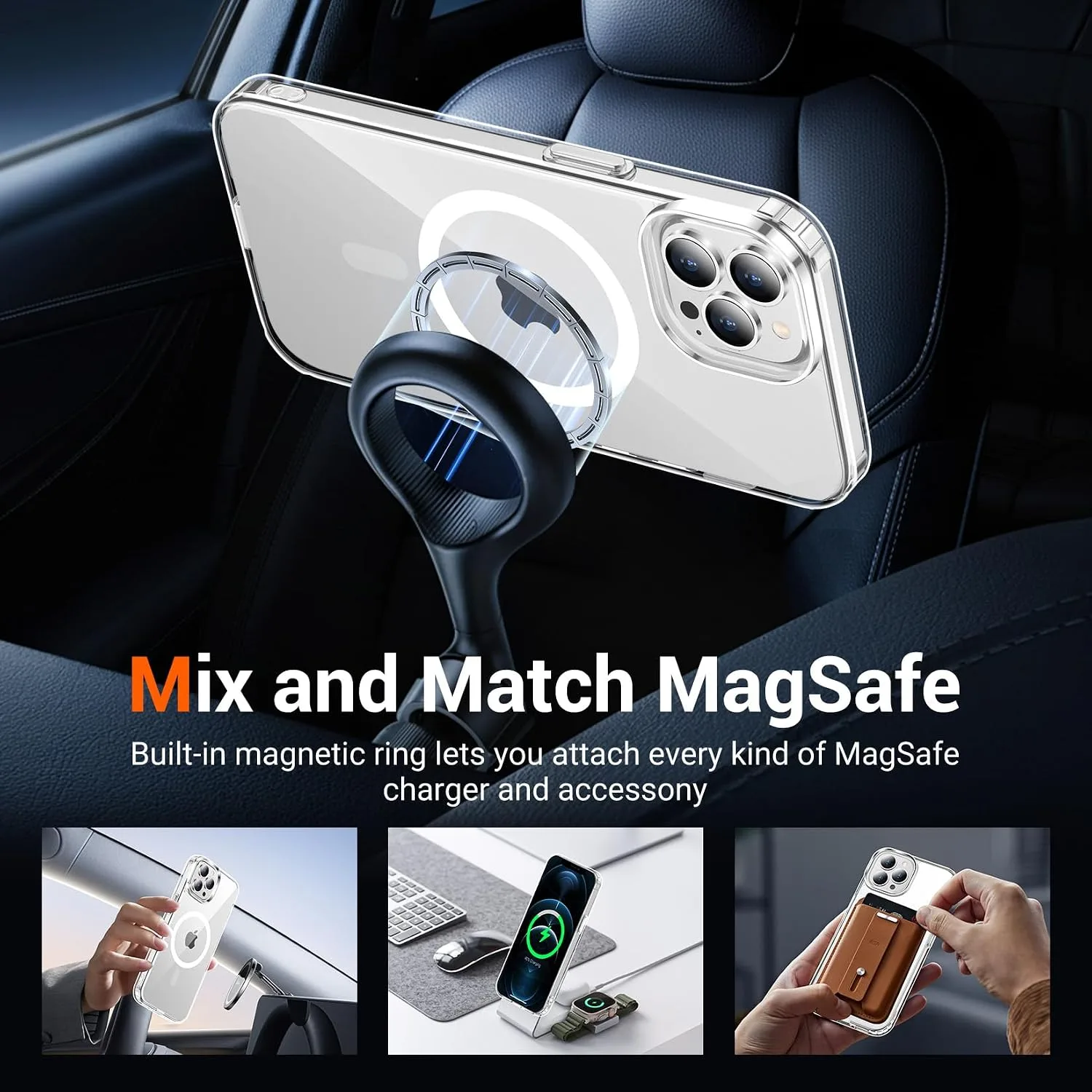 Temdan for iPhone 12 Pro Max Case Clear