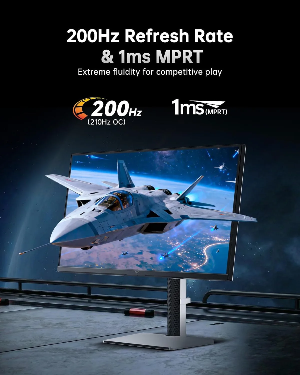 KTC M27T6S 27 Inch Gaming Monitor, 1440P Mini LED Monitor 210Hz, HDR 1000