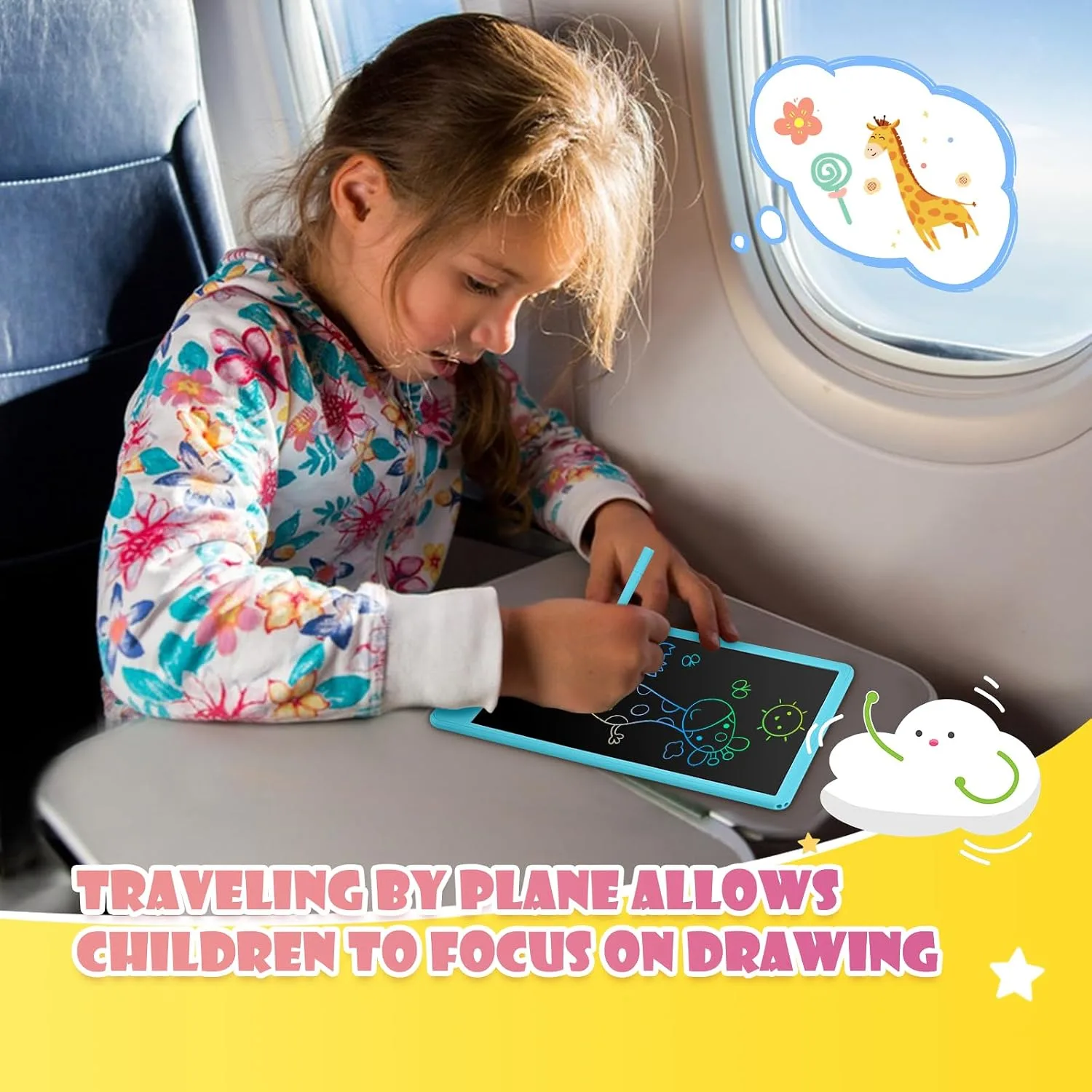 Toddler Boy Toys, Kids LCD Writing Tablet, Mess Free Coloring Books