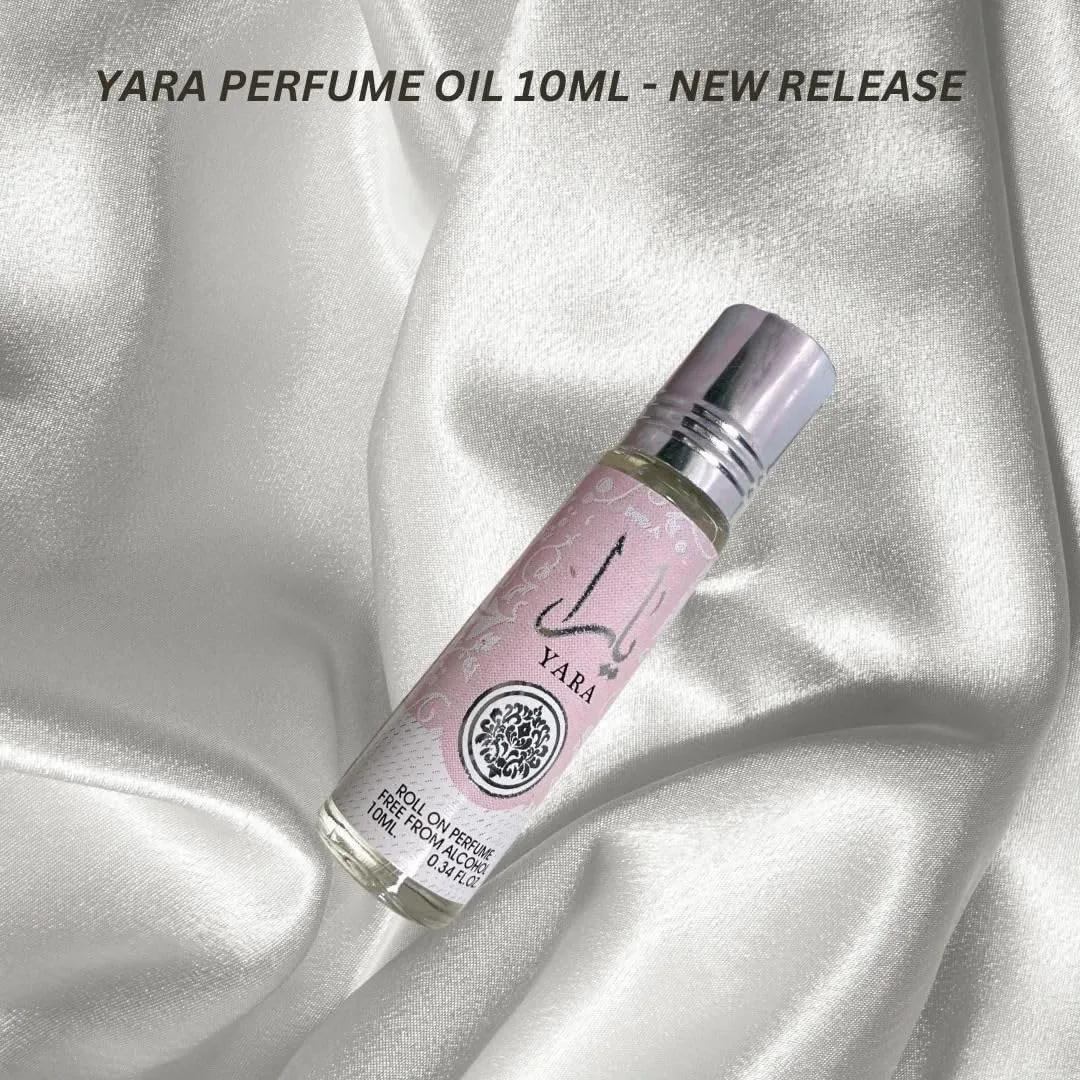 Ard Al Zaafaran YARA Roll-On Perfume Oil CPO - 10ML (0.34 OZ) | Gourmand Accord, Vanilla, Musk, Heliotrope, Orchid, Tangerine.